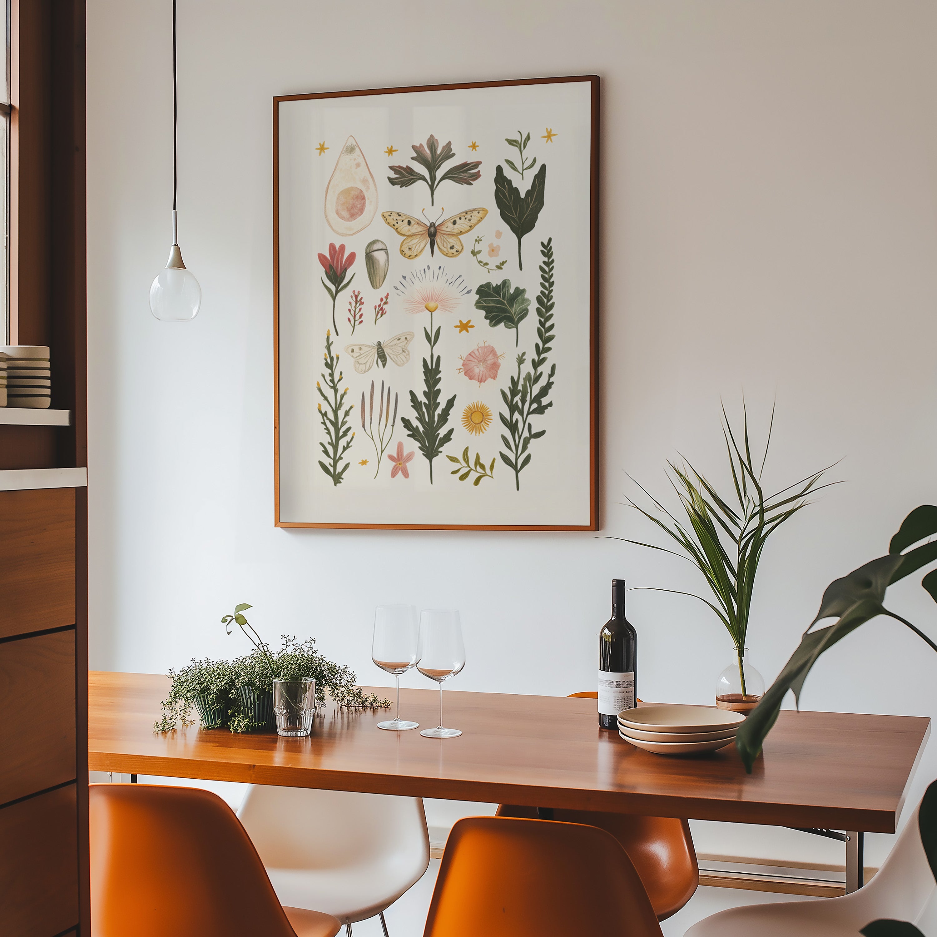 Moths & Wild Botanicals – Vintage Nature Art Print - And A Little More