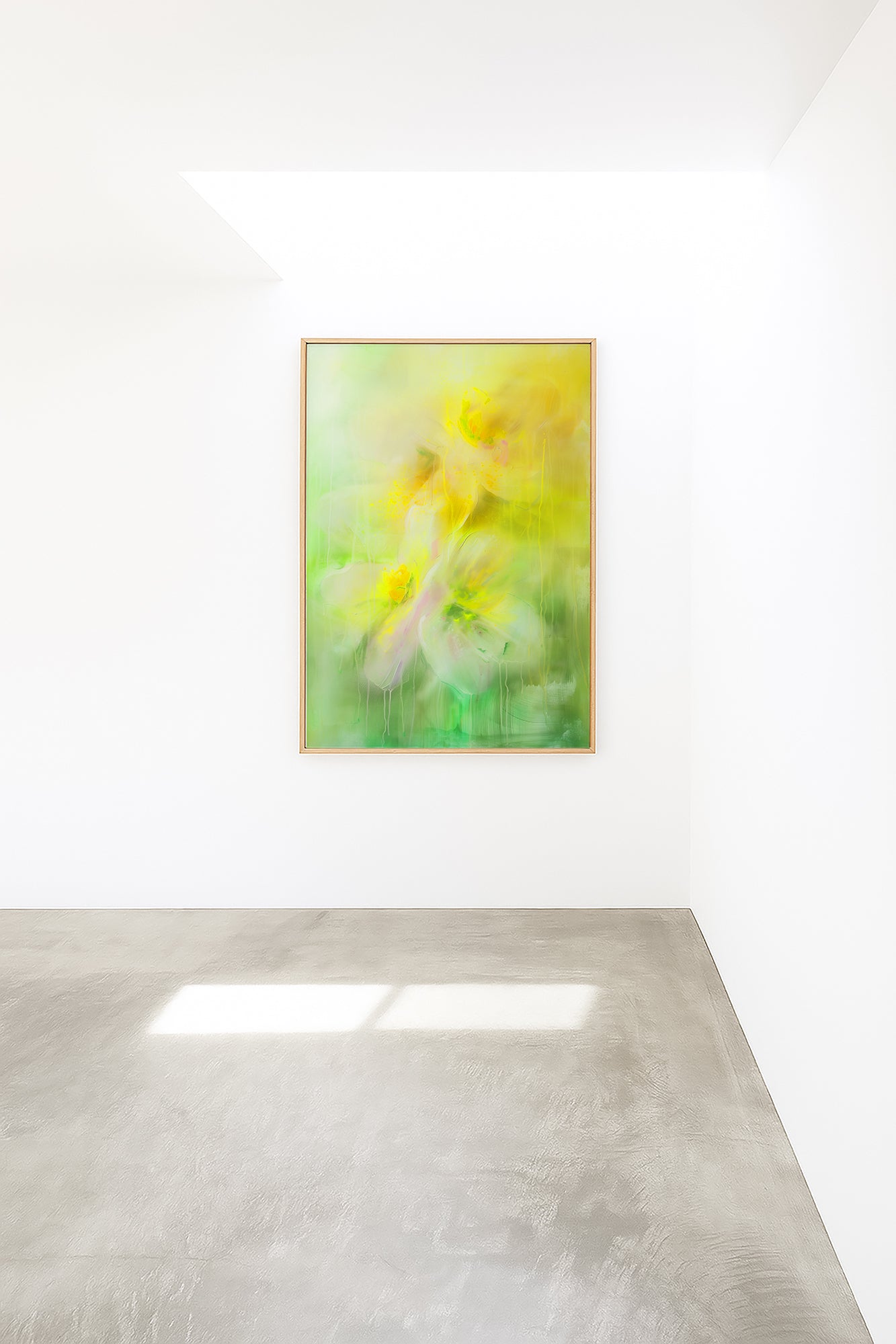 Bloomveil - Abstract Floral Wall Art Framed Canvas