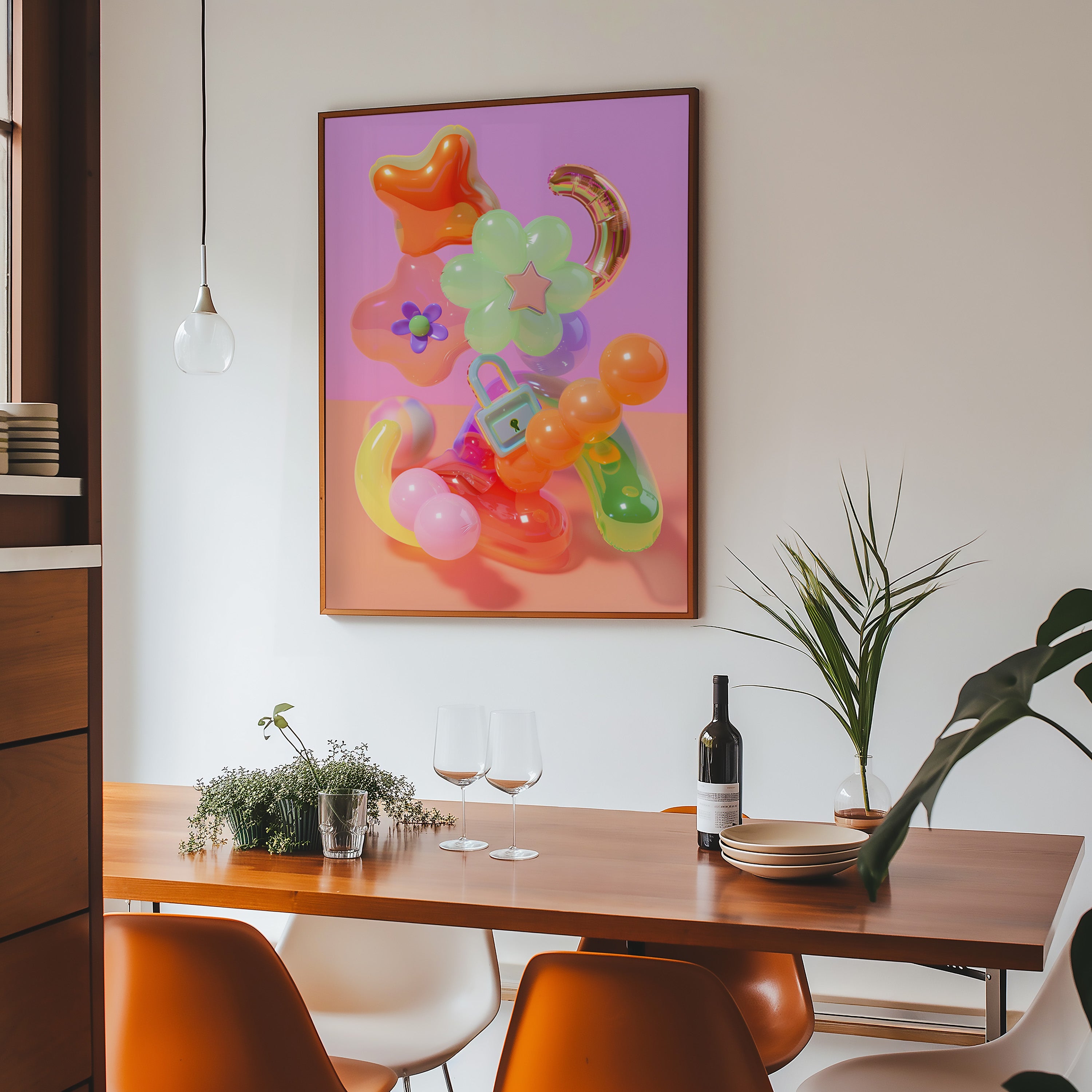 Colorful Y2K Pop Abstract Print - And A Little More