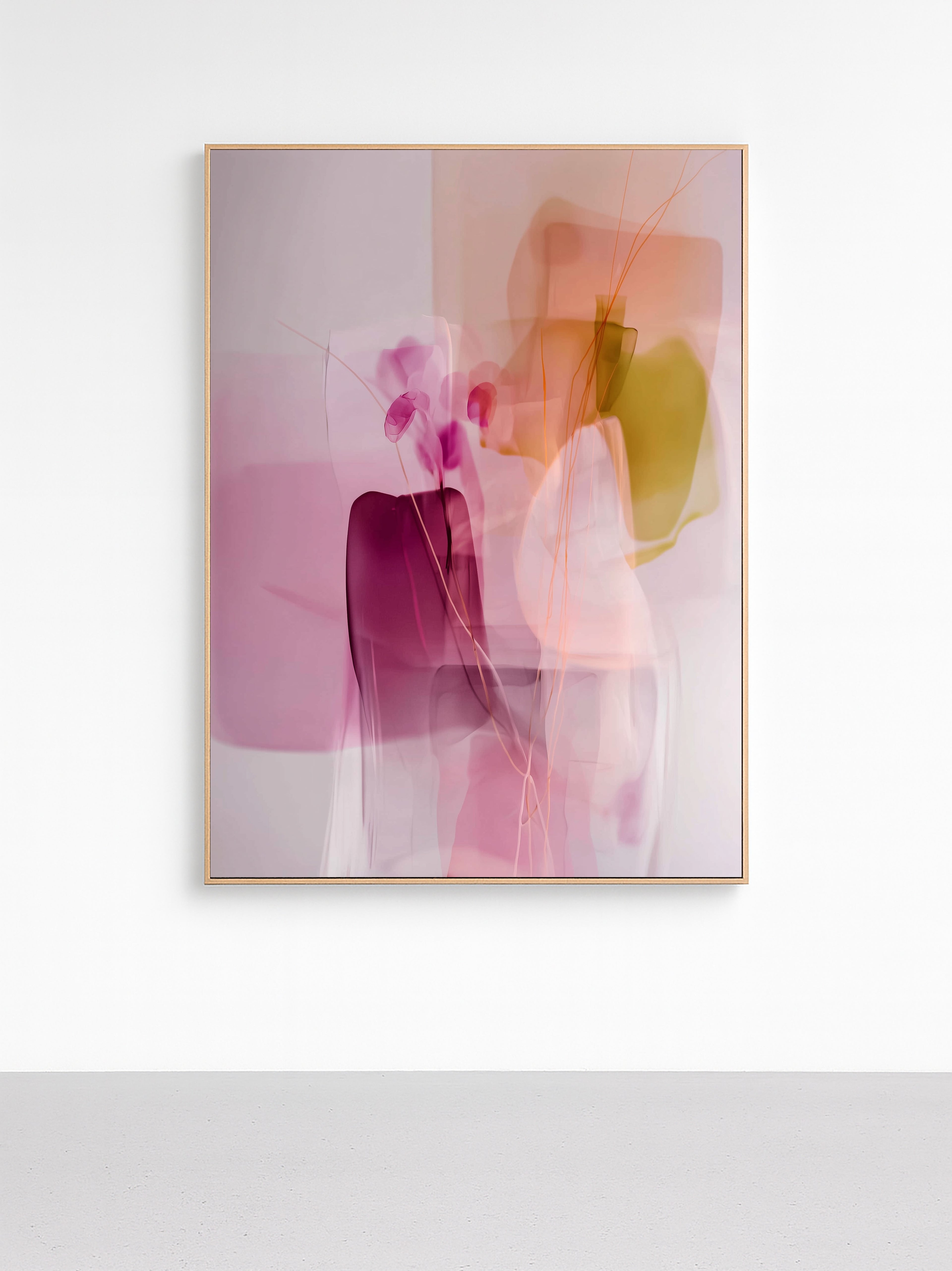 Blush Veil Orchids - Framed Canvas - And A Little More