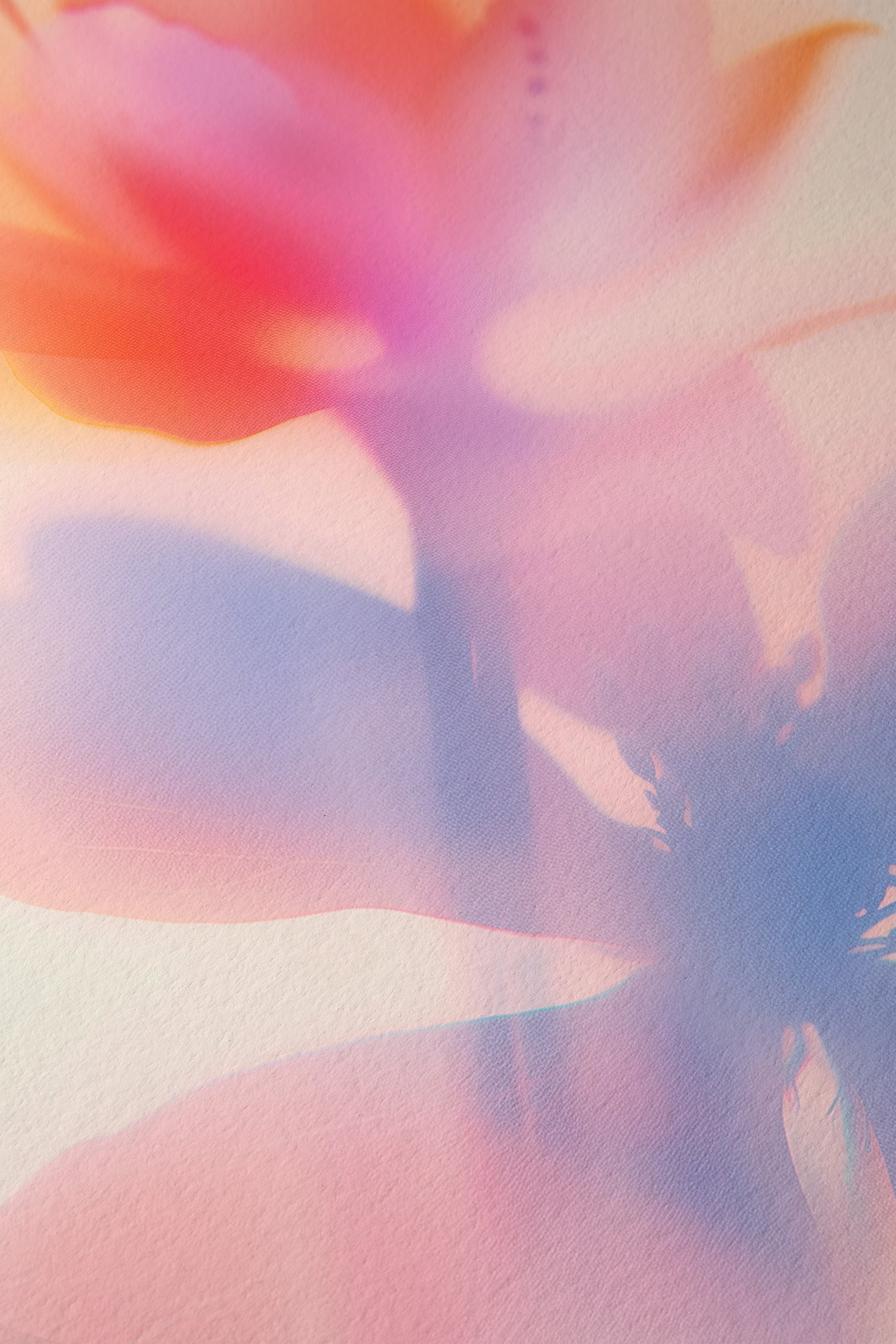 Soft Focus Abstract Floral - Framed Canvas - And A Little More