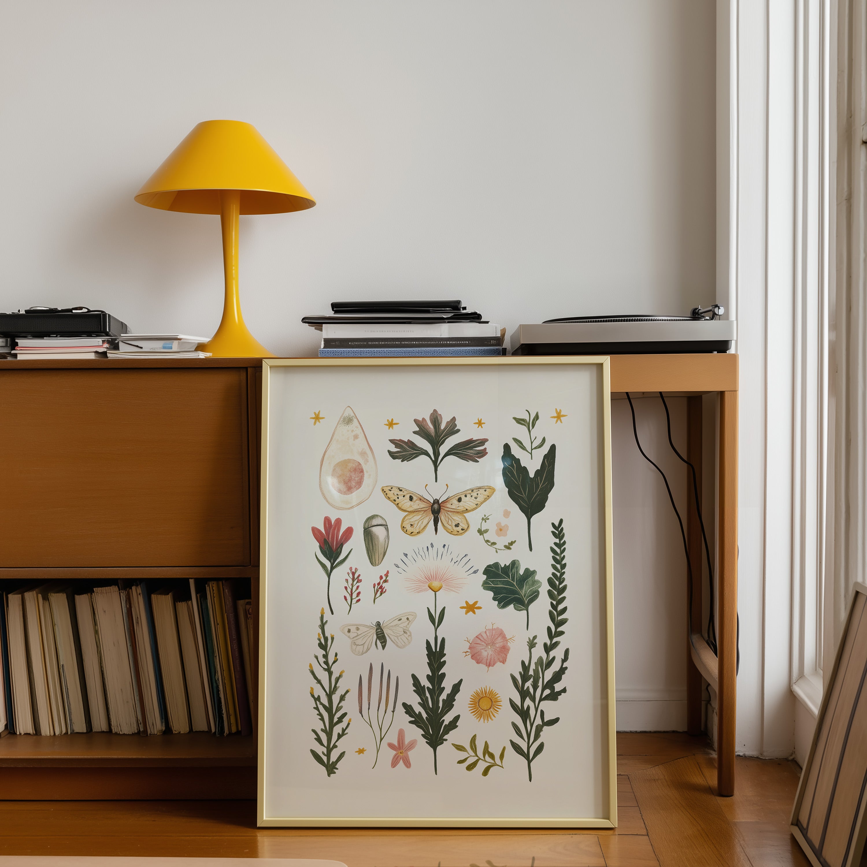Moths & Wild Botanicals – Vintage Nature Art Print - And A Little More
