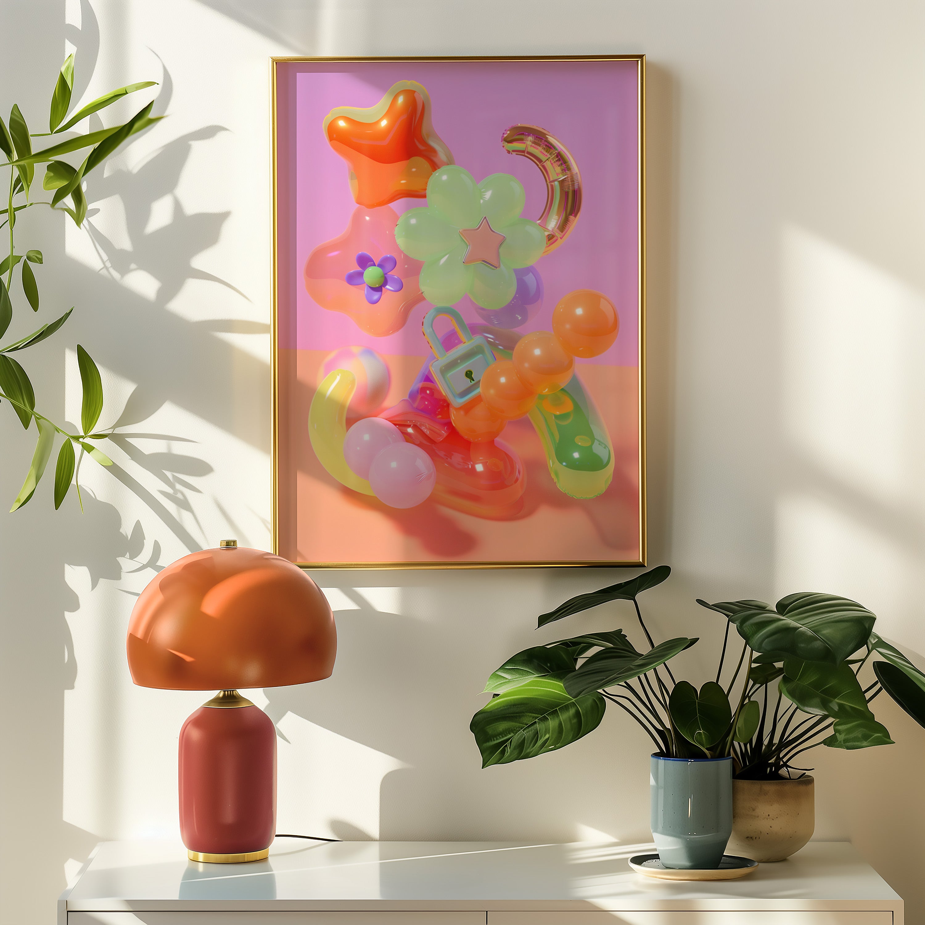 Colorful Y2K Pop Abstract Print - And A Little More