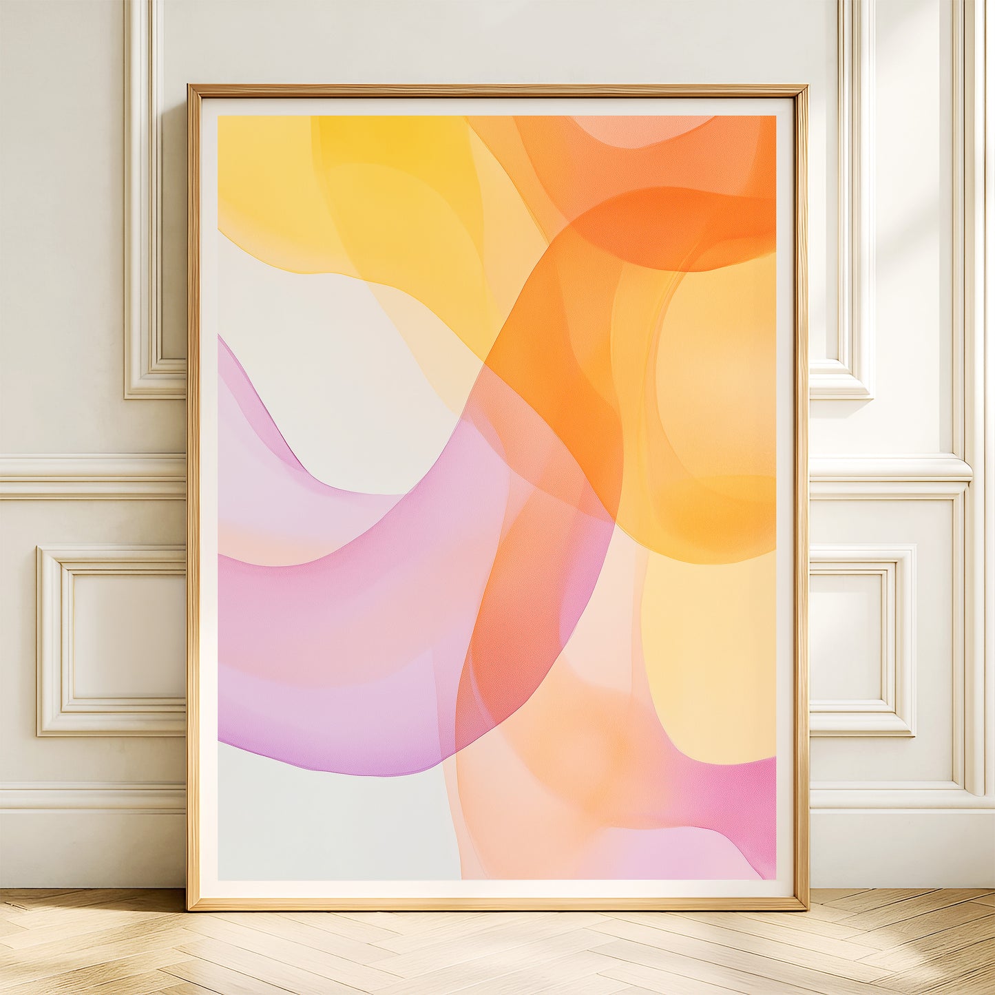 Solora – Abstract Flowing Wave Framed Art