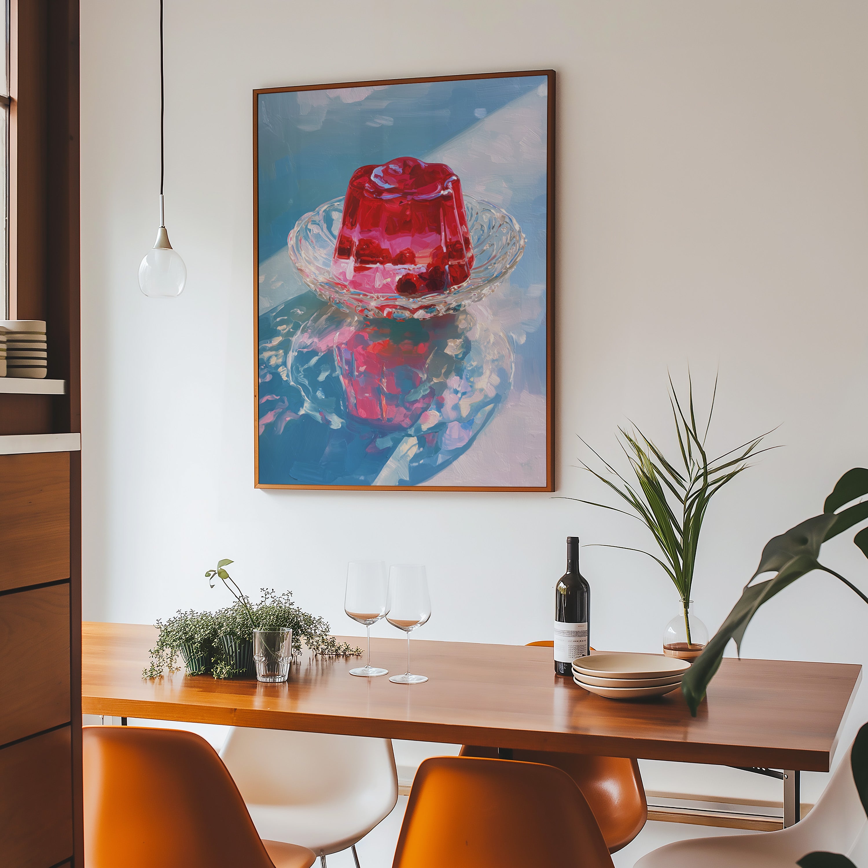 Dessert Still Life Ruby Jelly Light – Art Print - And A Little More