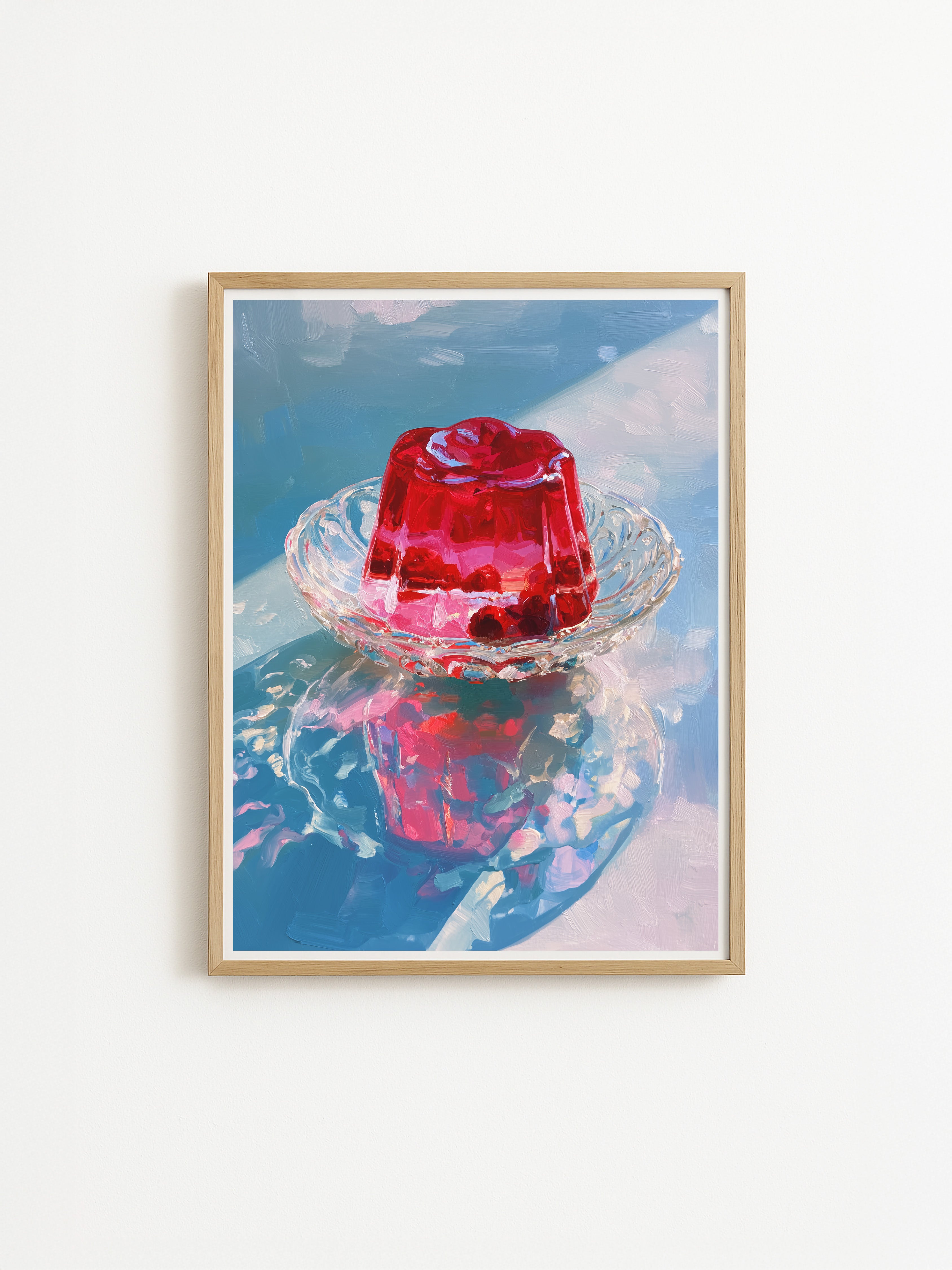 Dessert Still Life Ruby Jelly Light – Art Print - And A Little More
