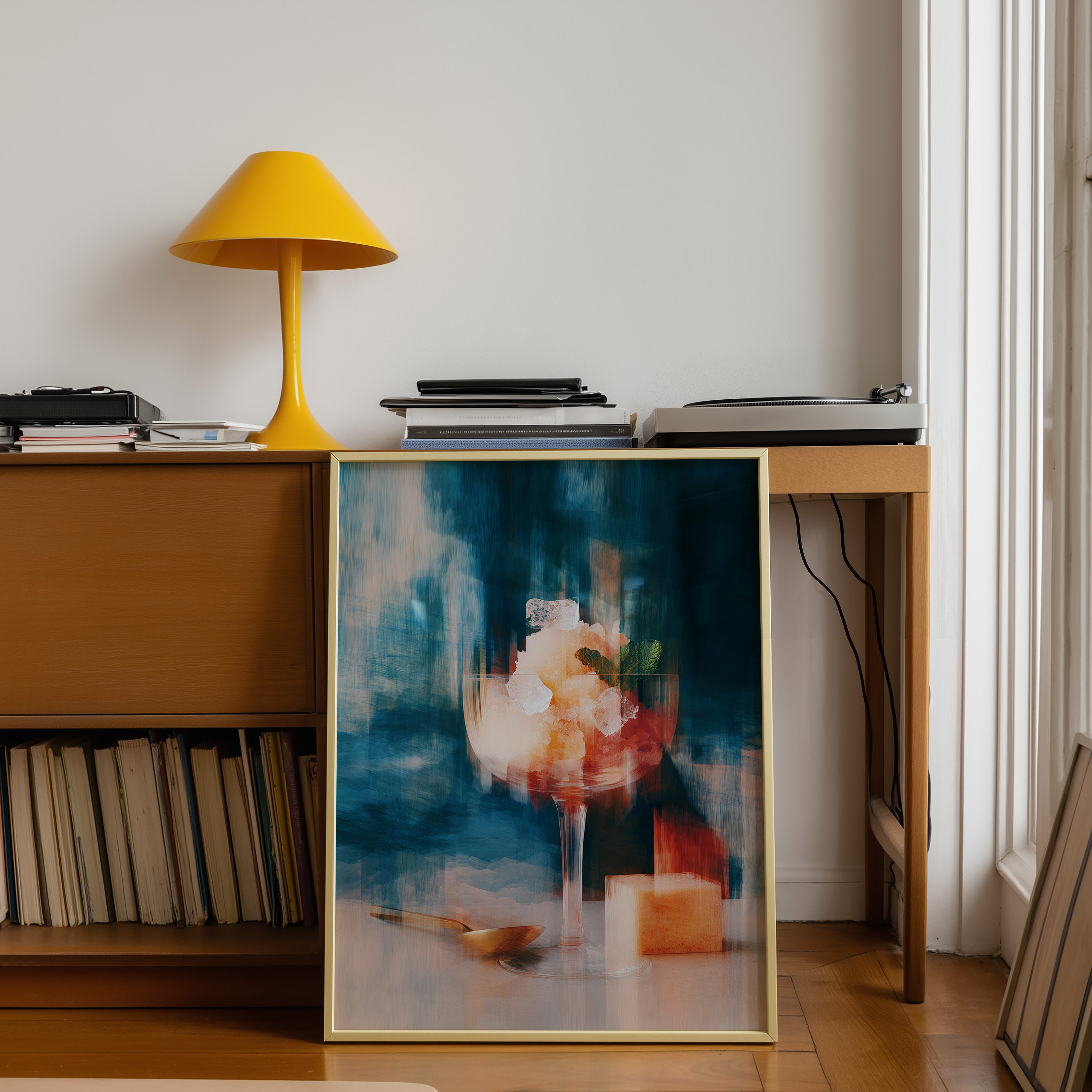 Golden Glass Art Print - Abstract Still Life Art - And A Little More