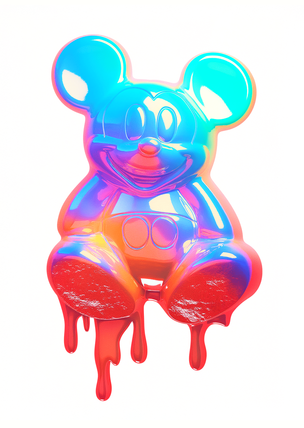 Candy Drip Mouse - Pop Art Print canvas wall art – And A Little More