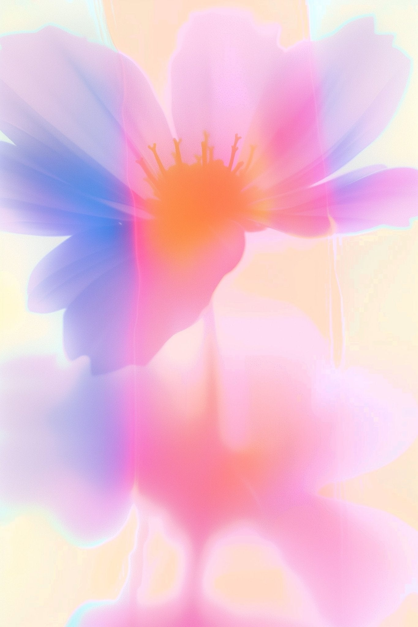 Dawnflare Abstract Flower Art canvas wall art – And A Little More