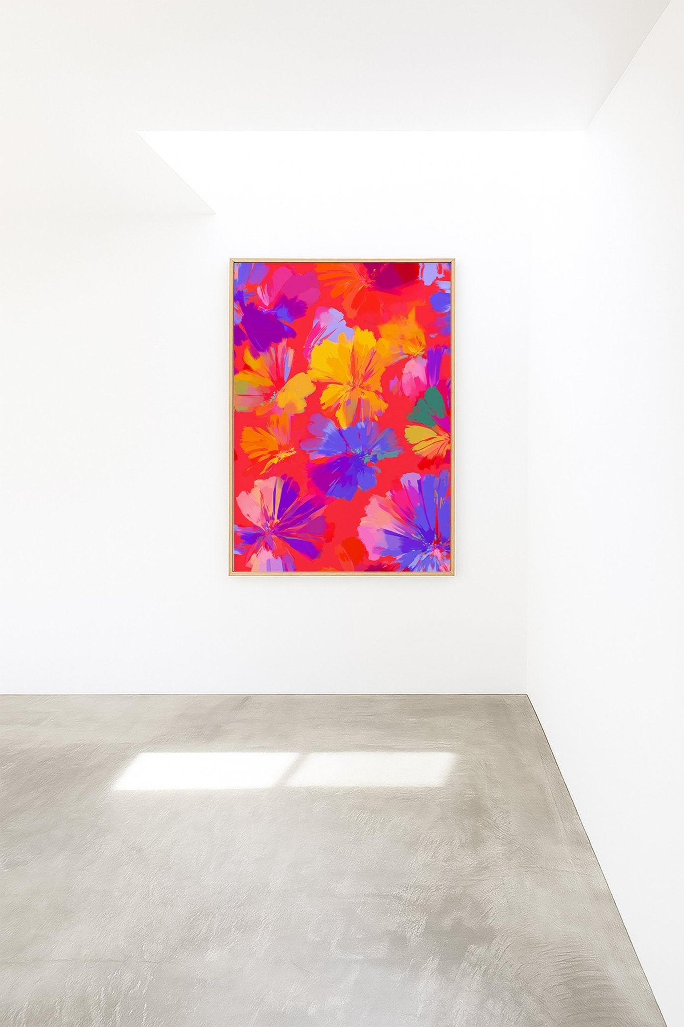 Flame Bloom Abstract Floral Art canvas wall art – And A Little More