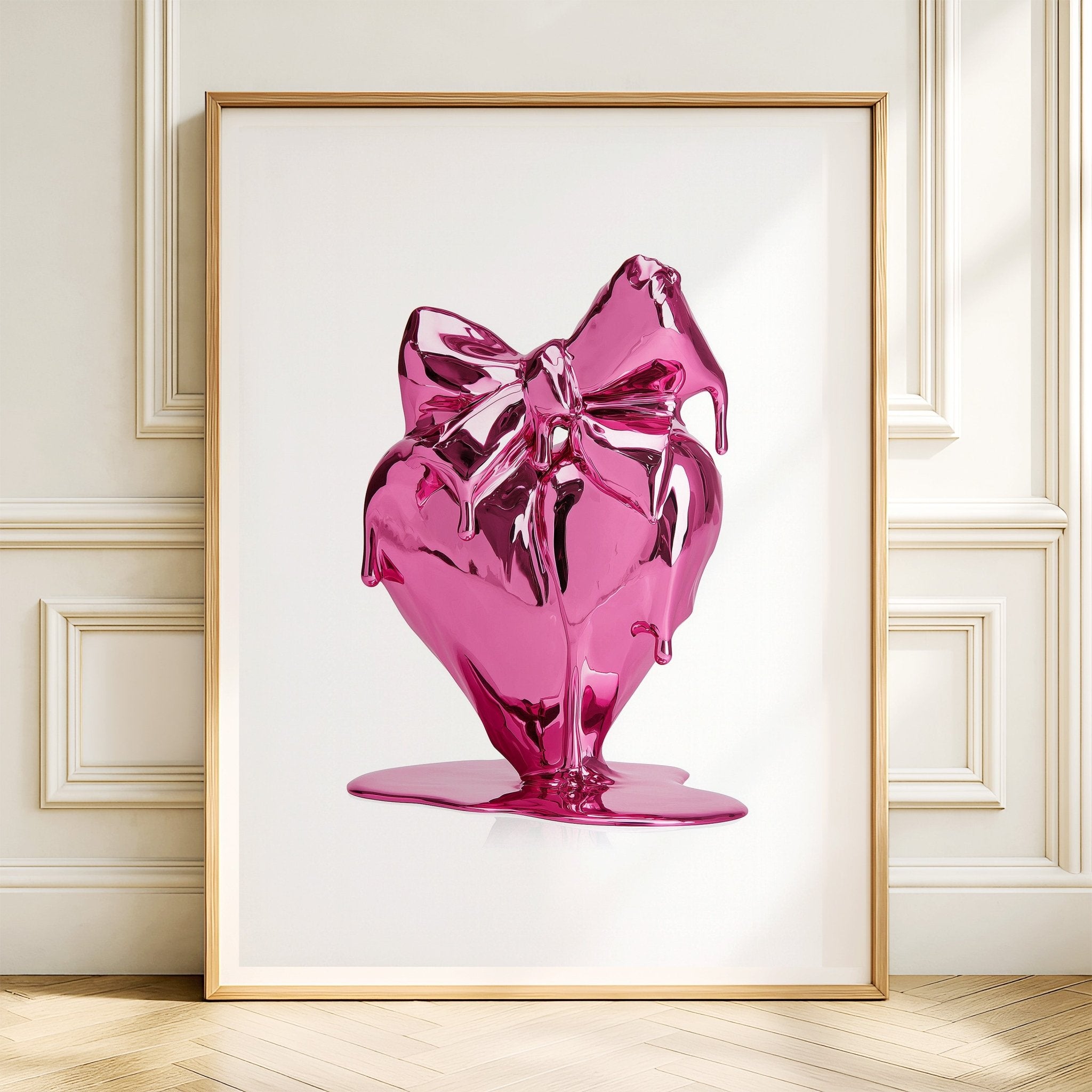 Glossy Gift Heart - Pop Art Print canvas wall art – And A Little More