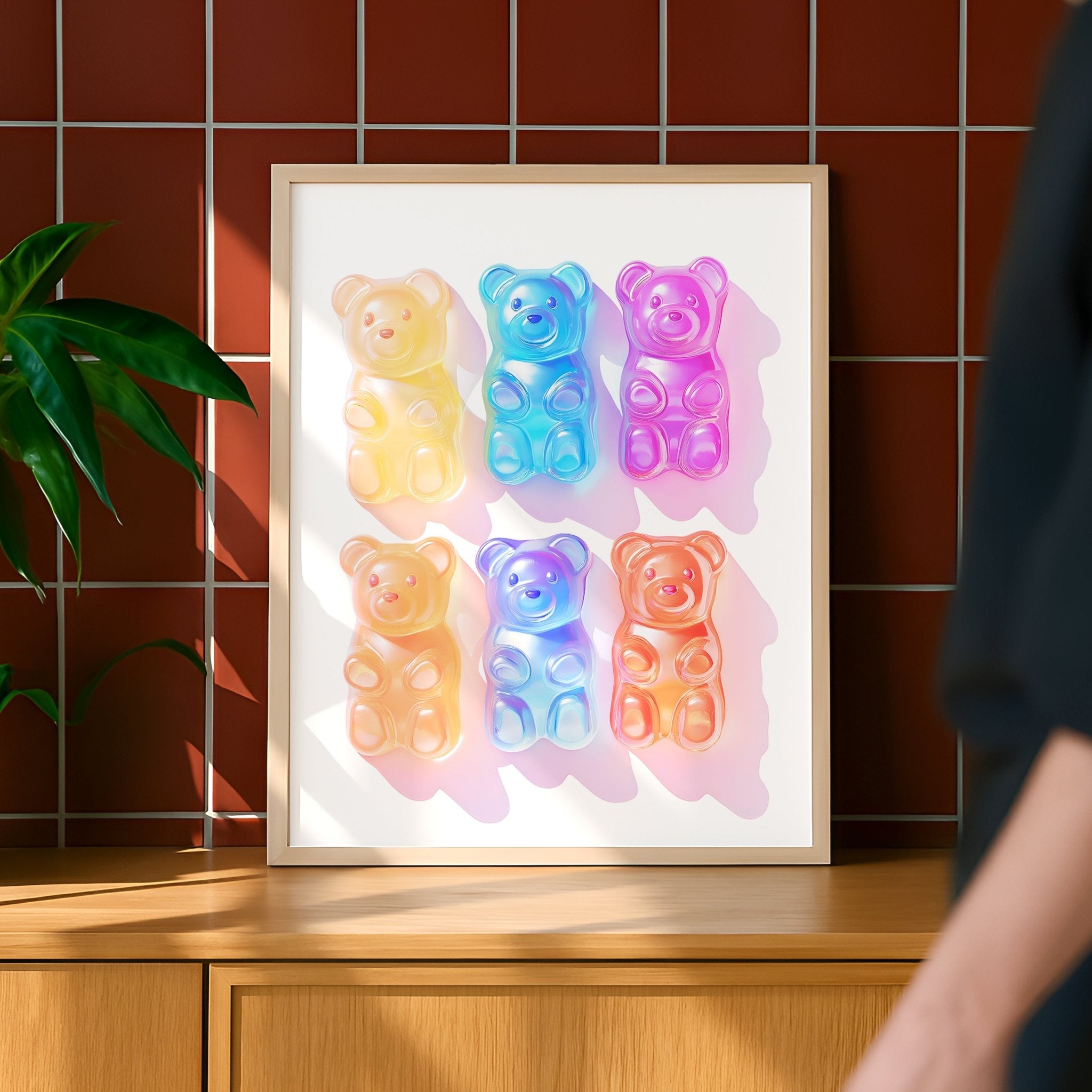 Gummy Bear Colorful Candy Print canvas wall art – And A Little More