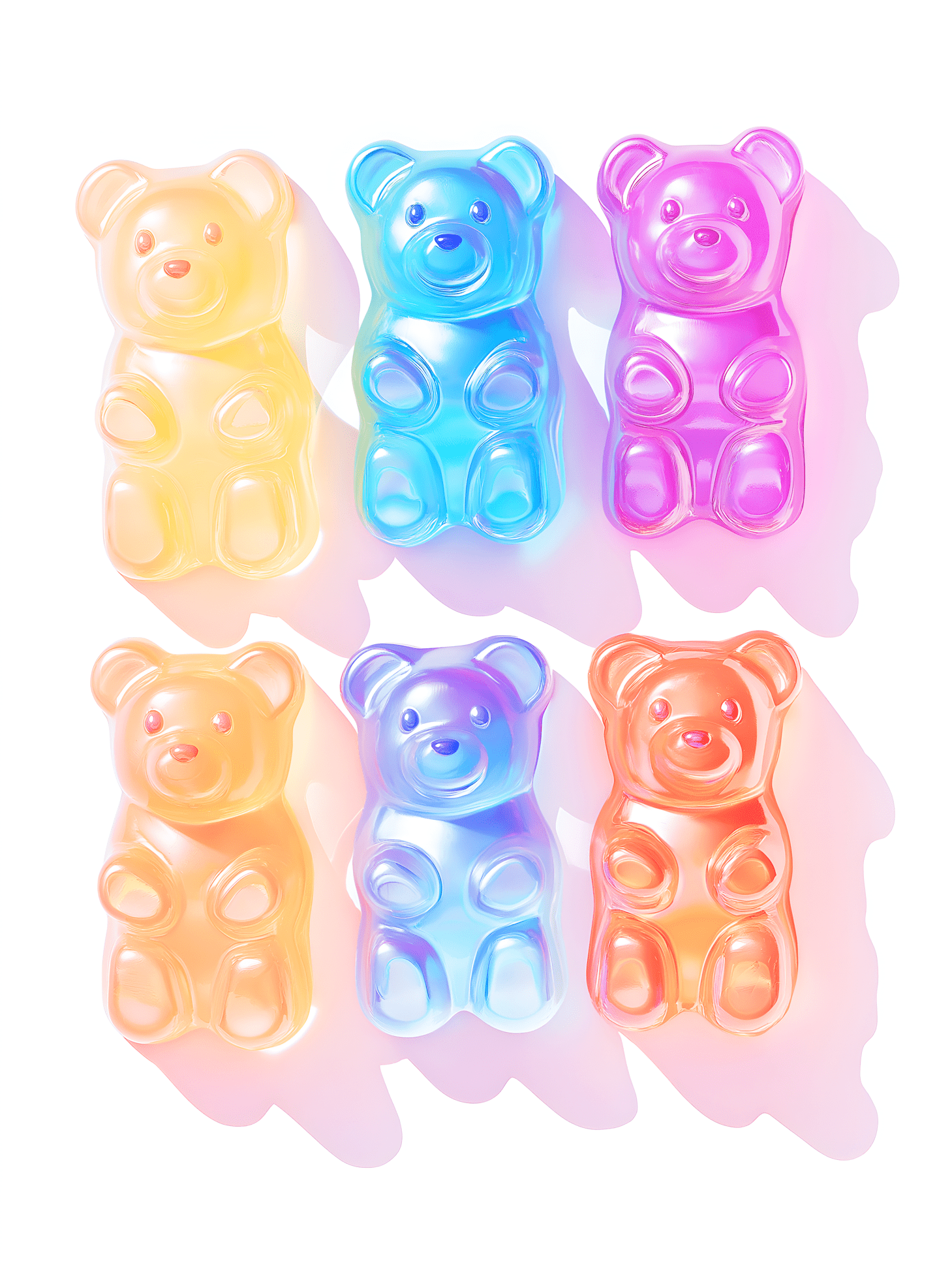 Gummy Bear Colorful Candy Print canvas wall art – And A Little More