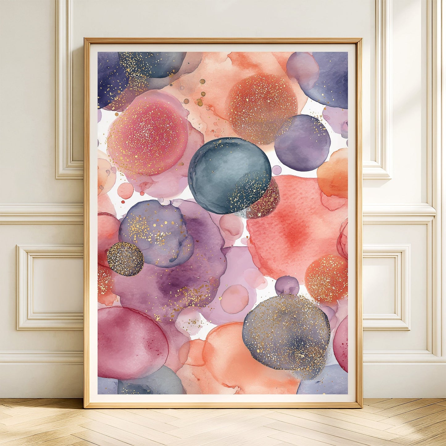 Midnight Bloom Spheres Art canvas wall art – And A Little More