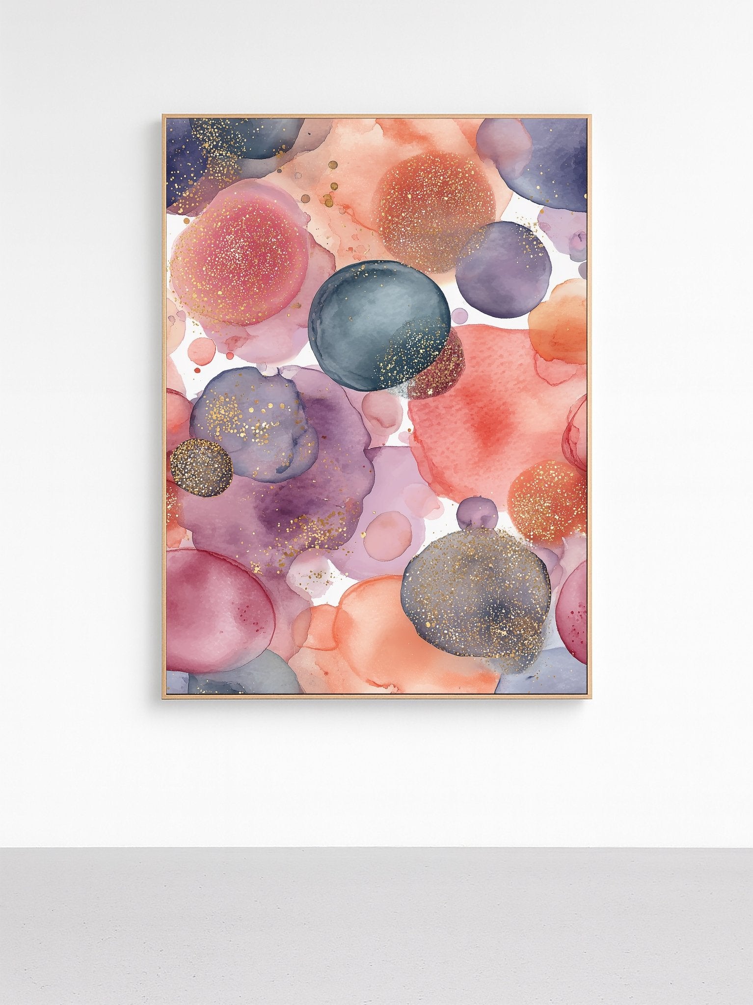 Midnight Bloom Spheres Art canvas wall art – And A Little More