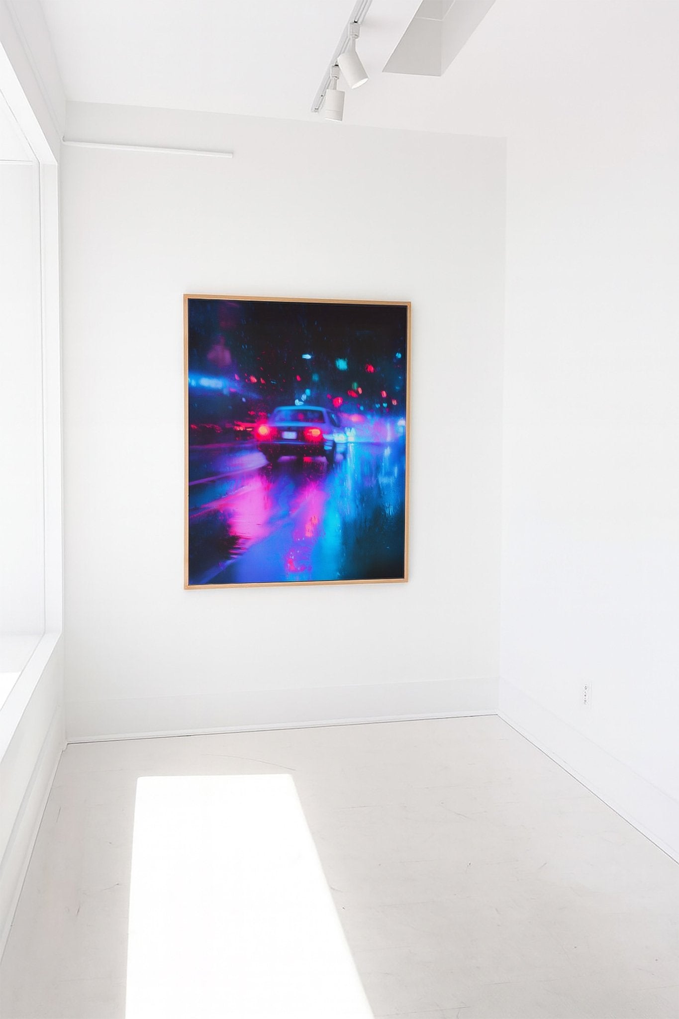 Neon Night Drive Art canvas wall art – And A Little More
