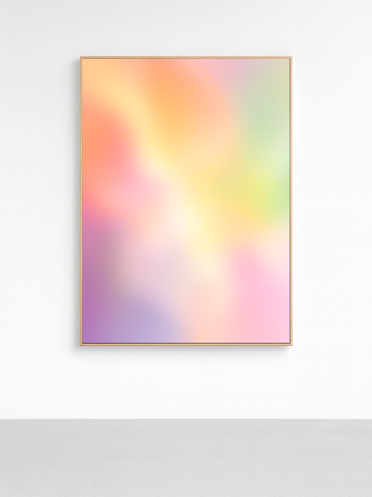 Rainbow Pastel Gradient Art canvas wall art – And A Little More