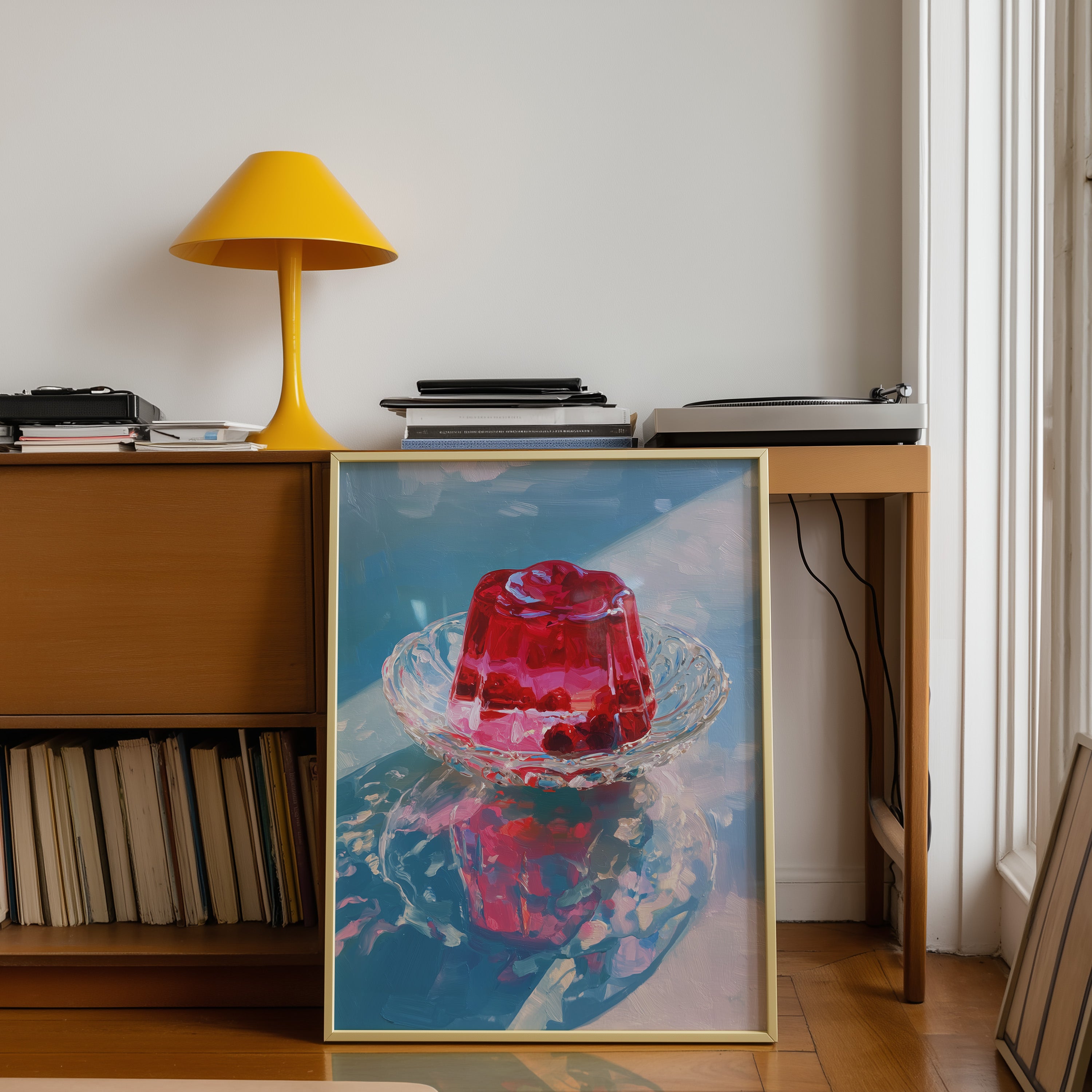 Dessert Still Life Ruby Jelly Light – Art Print - And A Little More