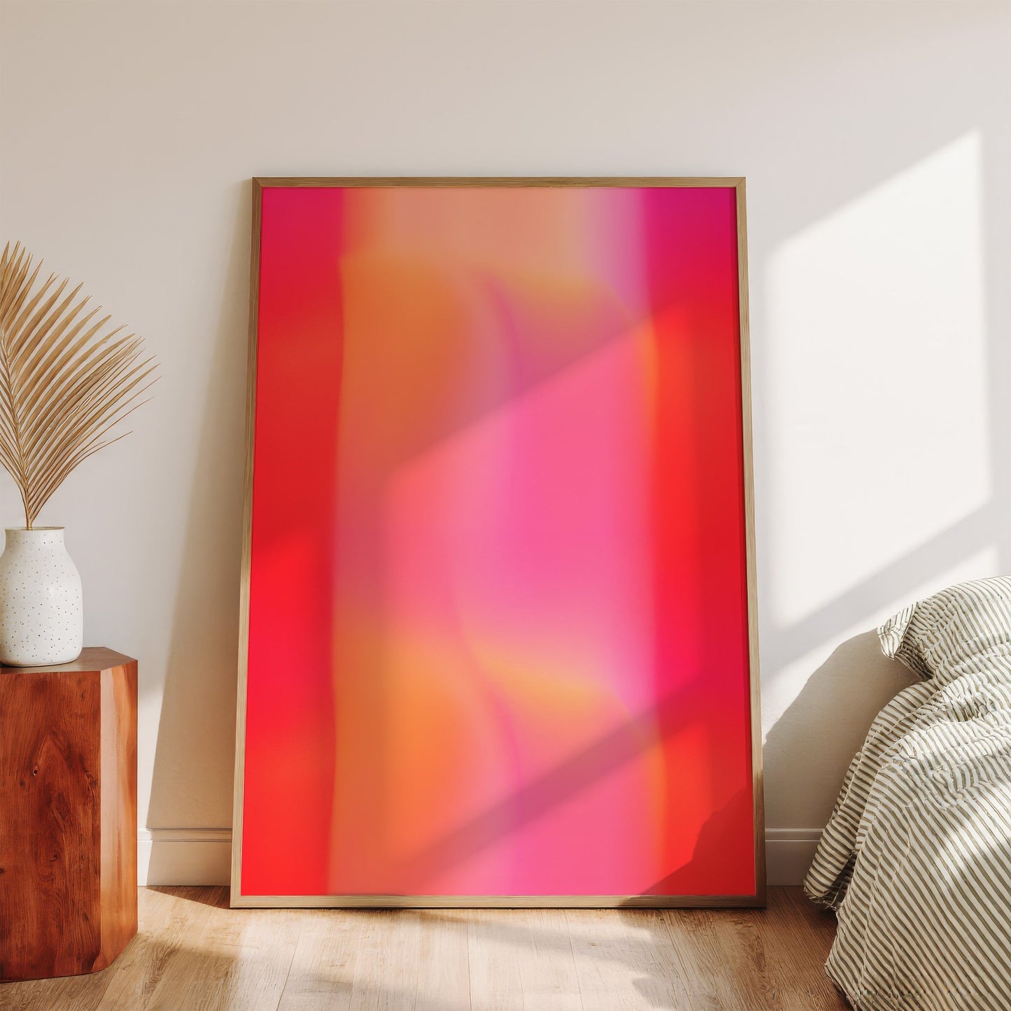 Red Orange Gradient Art canvas wall art – And A Little More