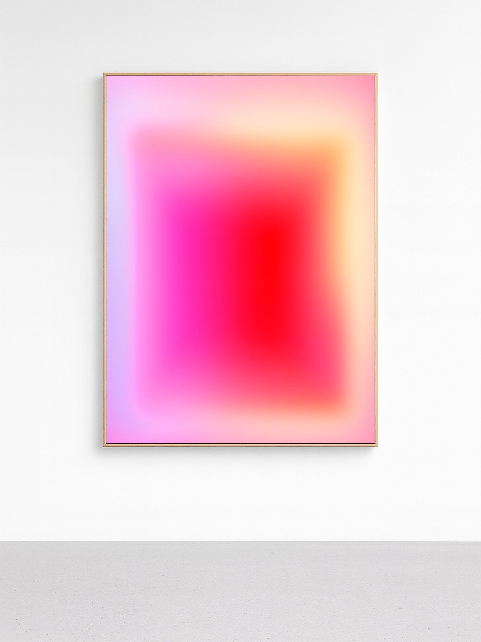 Red Pink Gradient Art canvas wall art – And A Little More
