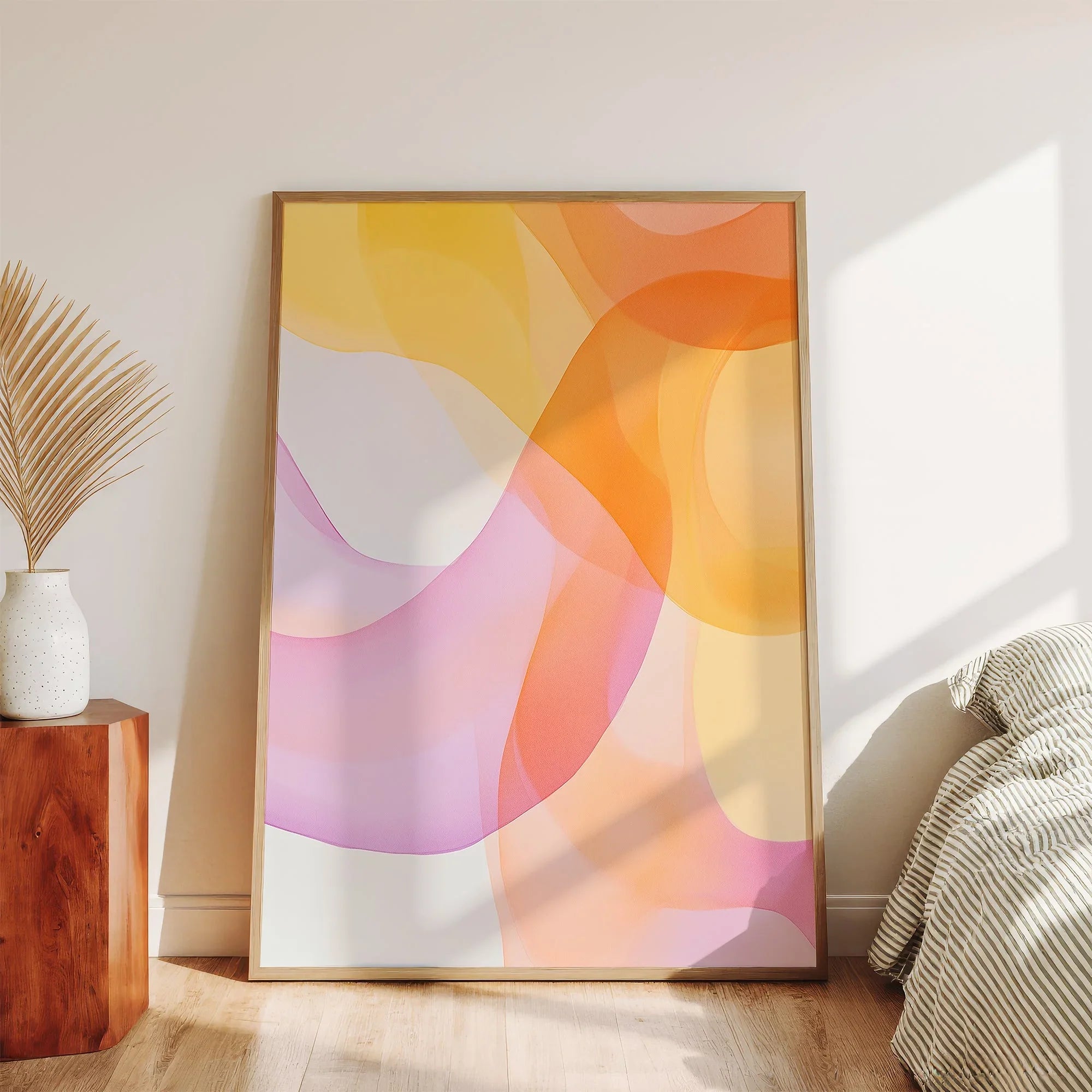 Solora Abstract Flowing Wave Art canvas wall art – And A Little More