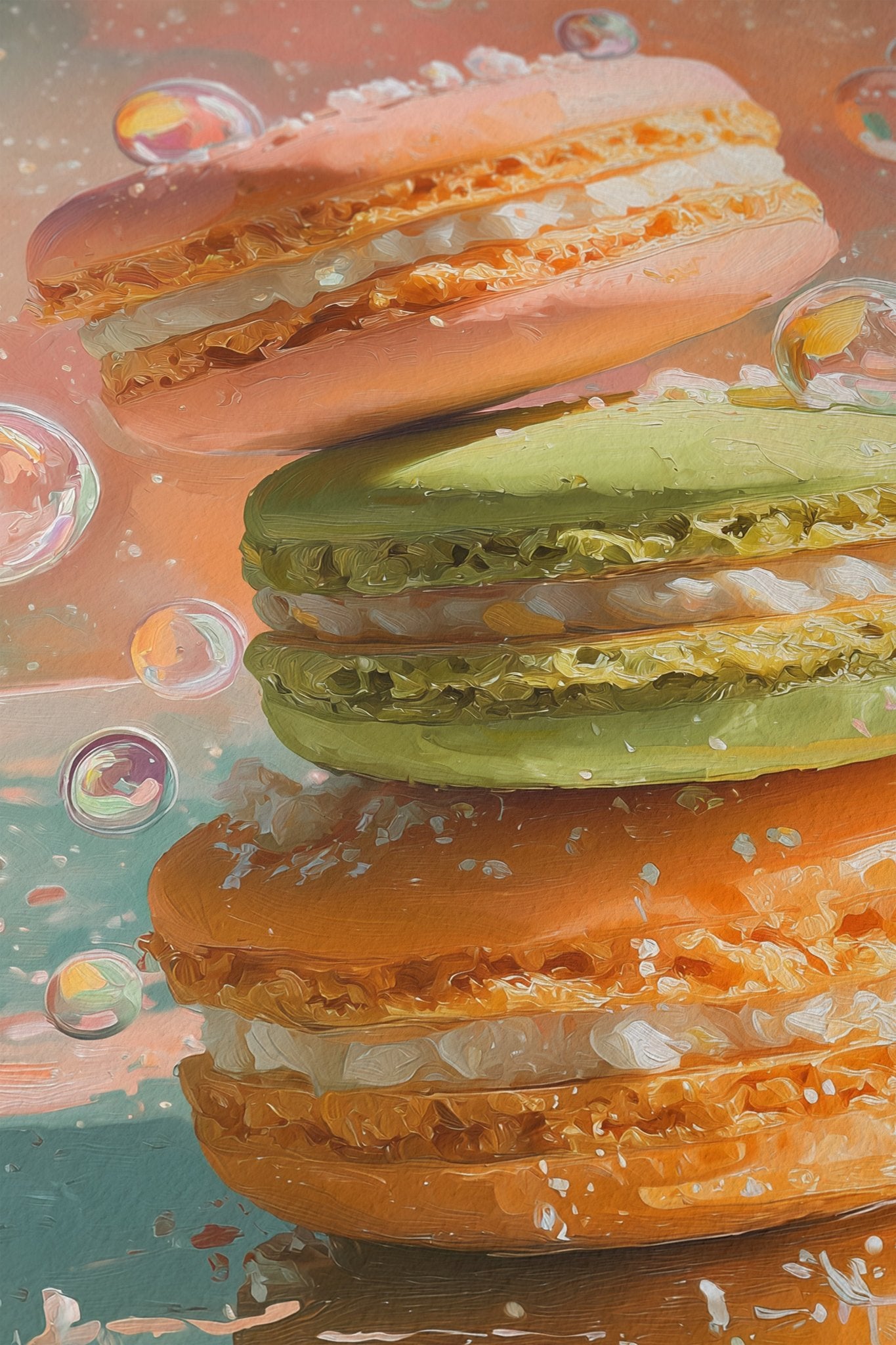 Sweet Macaron Dream – Art Print canvas wall art – And A Little More