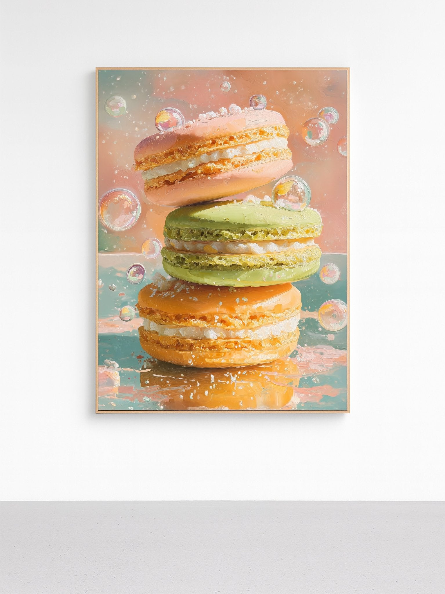Sweet Macaron Dream – Art Print canvas wall art – And A Little More
