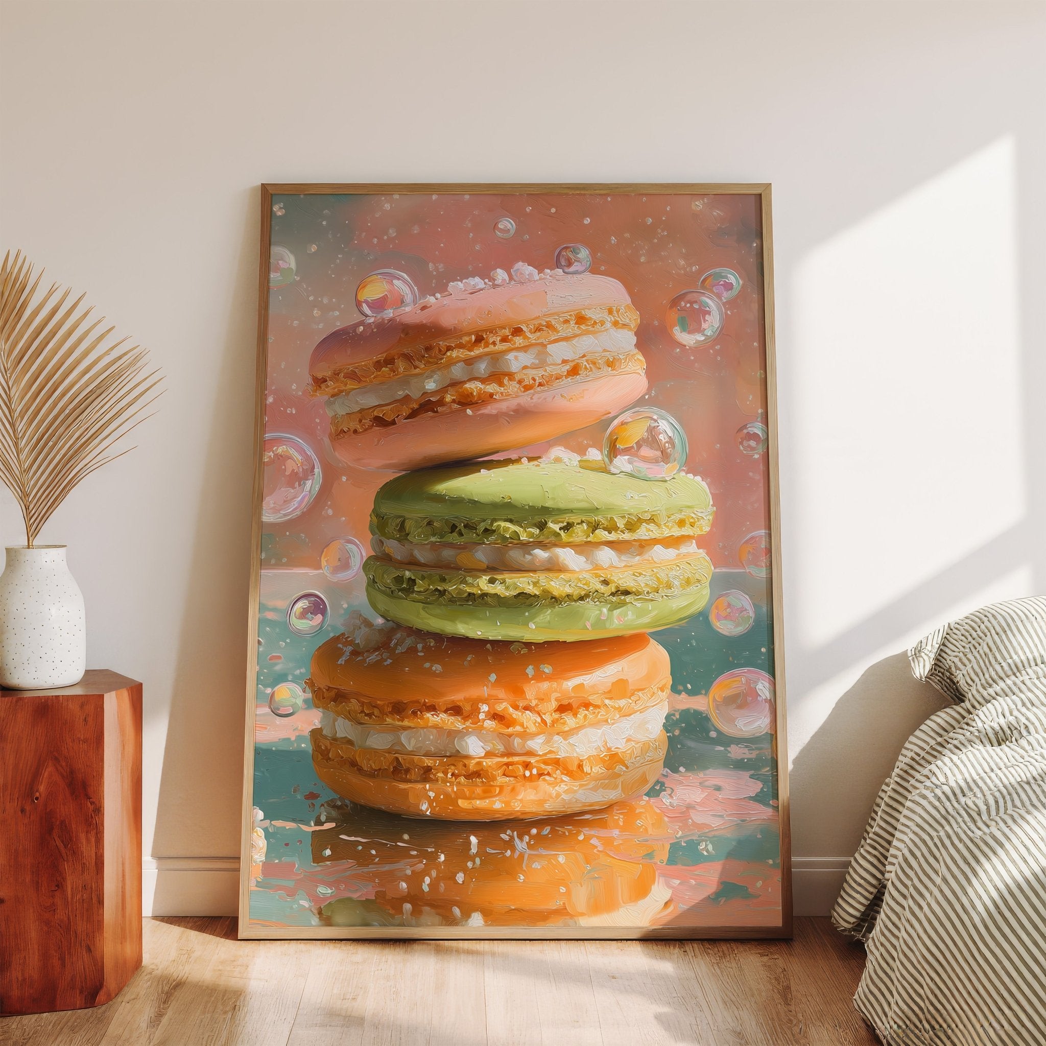 Sweet Macaron Dream – Art Print canvas wall art – And A Little More