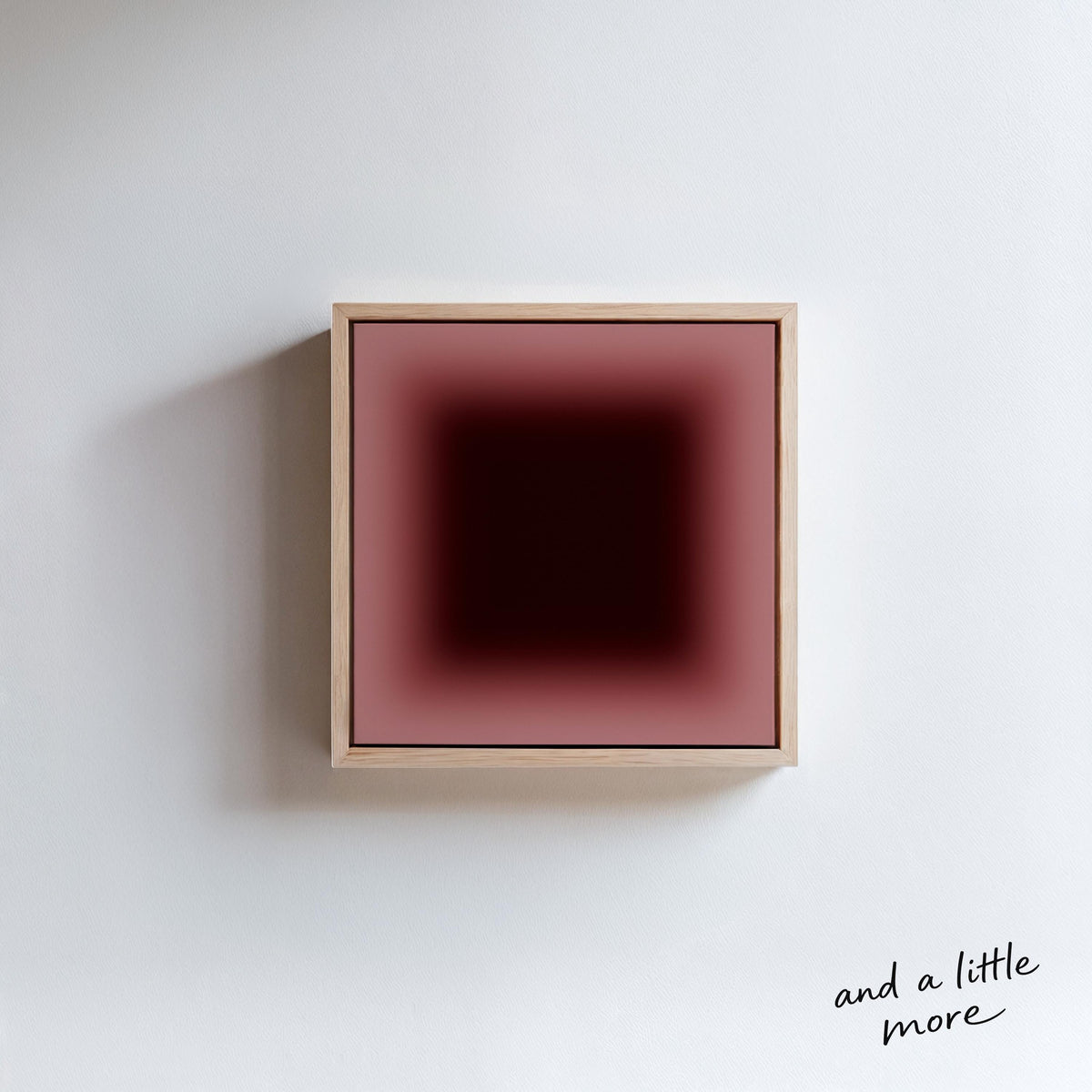 Dark Burgundy Canvas Wall Art, Framed Canvas, Dark Red Gradient Wall Decor, Large Abstract Wall Art