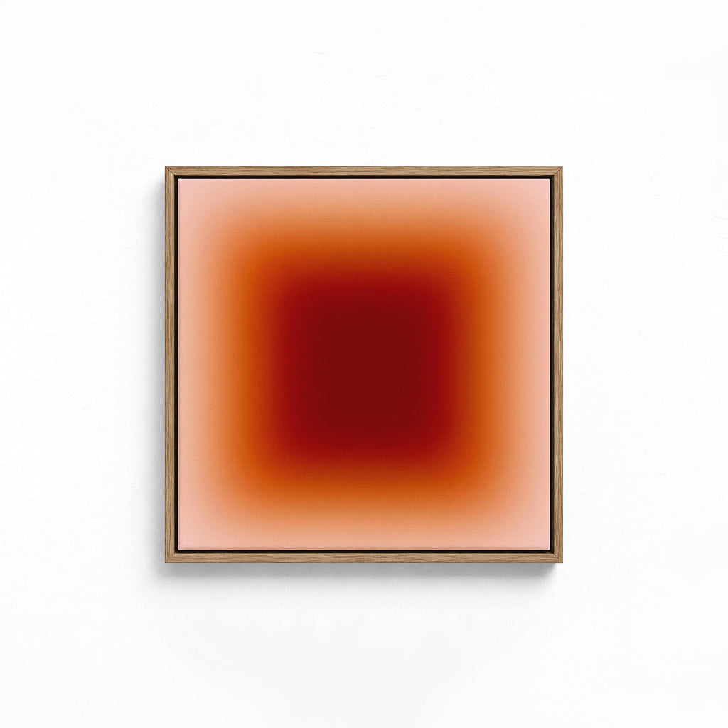 Orange Gradient Abstract Wall Art