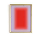 Orange Lavender Gradient Abstract Art Print, Modern Minimal Square Artwork