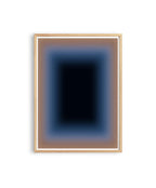 Moody Abstract Art Print, Taupe Blue Gradient, Minimal Modern Wall Decor