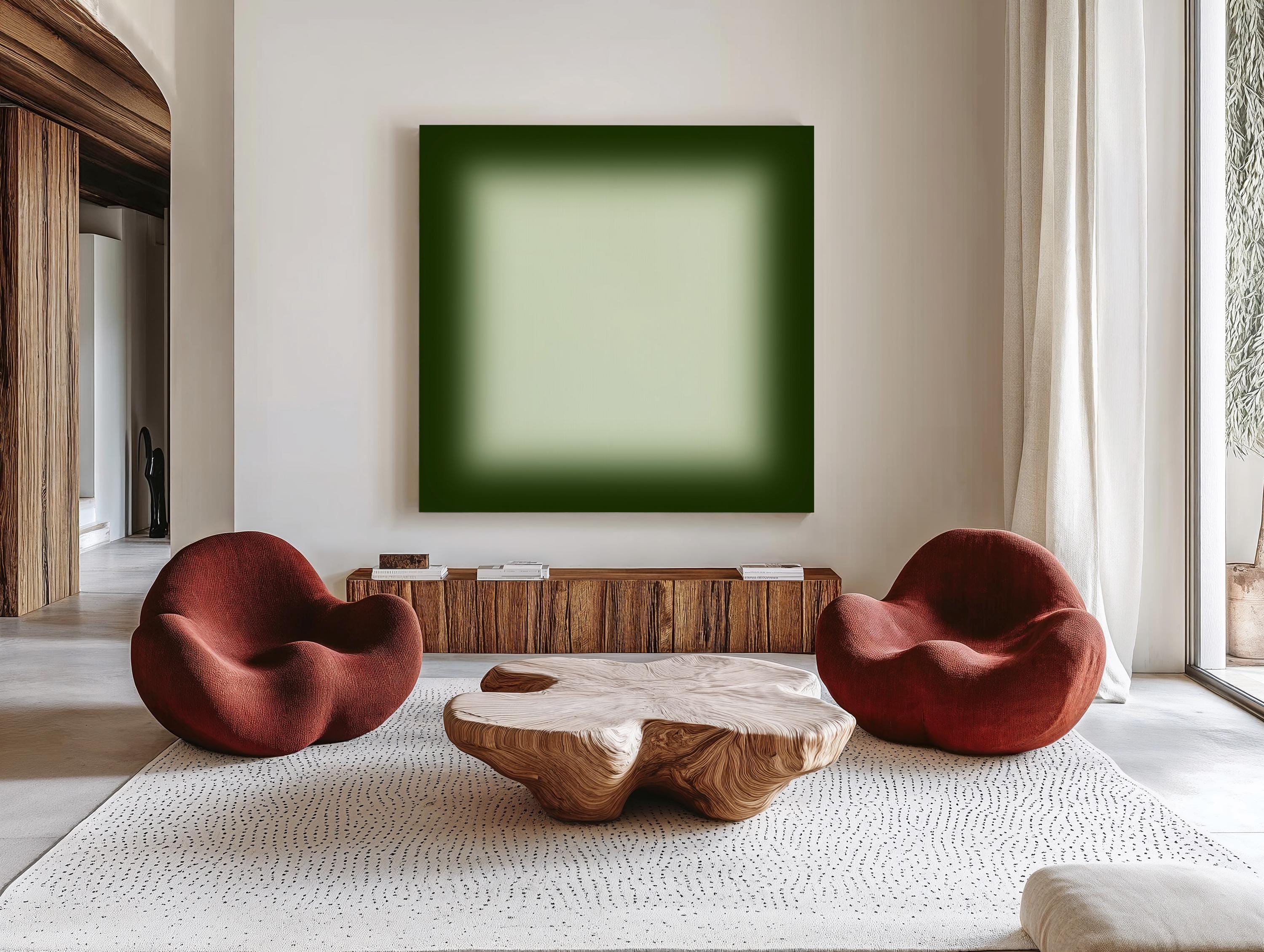 Green Gradient Wall Art, Sage Minimalist Print, Neutral Modern Decor
