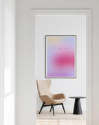 Gradient Quote Art Print, Pink Gradient Poster, You Are My Favorite Place To Be, Romantic Bedroom Wall Art, Physical Art Print