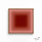 Terracotta Wall Art Print, Rust Red Gradient Poster, Warm Minimalist Decor