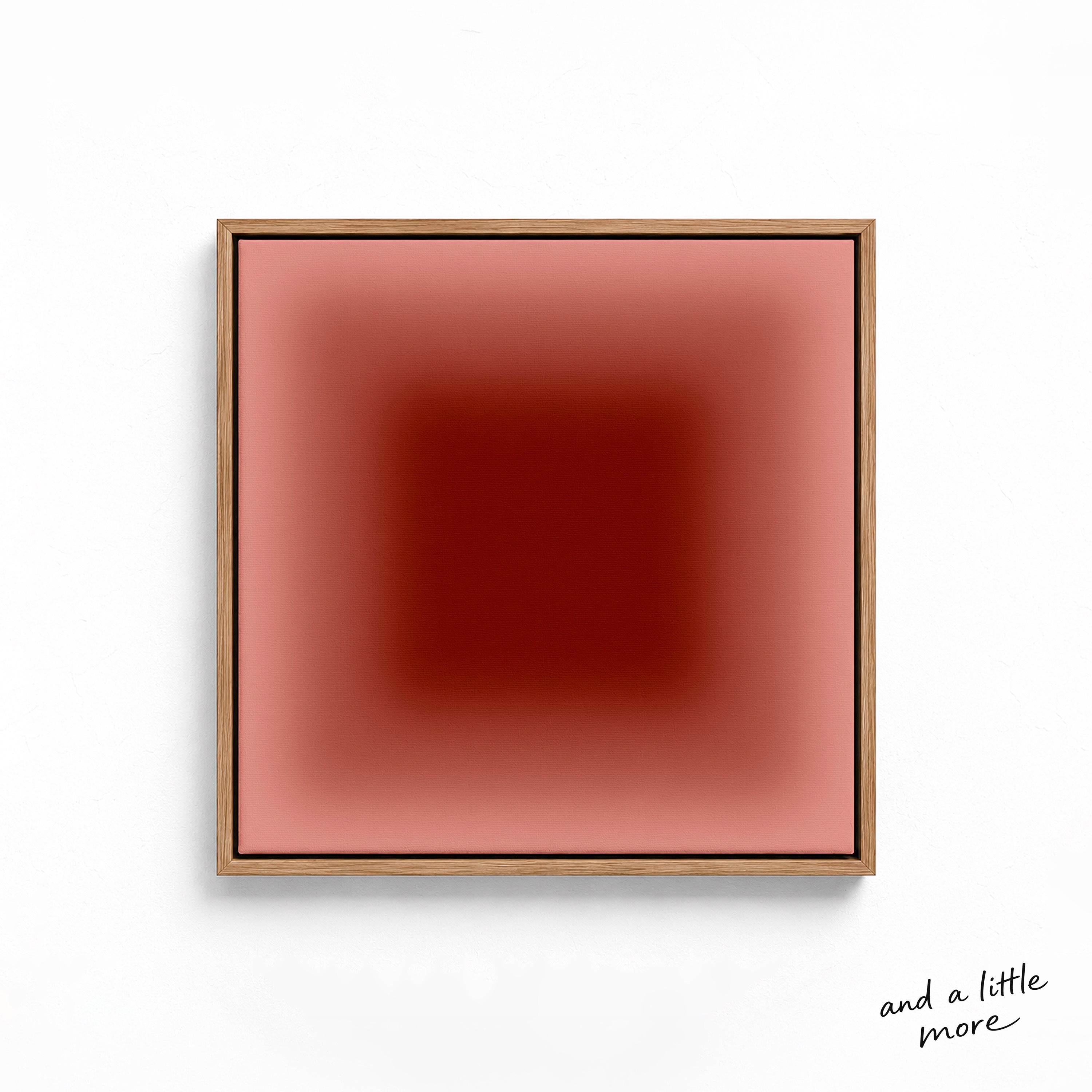 Terracotta Wall Art Print, Rust Red Gradient Poster, Warm Minimalist Decor