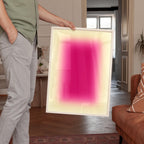 Pink Gradient Abstract Art Print, Warm Minimal Ombre Poster (Digital Download)