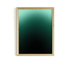 Green Gradient Abstract Art Print, Modern Ombre Poster