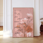 Fruit of the Spirit Wall Art Print, Floral Galatians Poster, Christian Decor