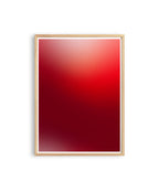 Red Wall Art Printable, Minimalist Abstract Poster, Bold Color Field Print
