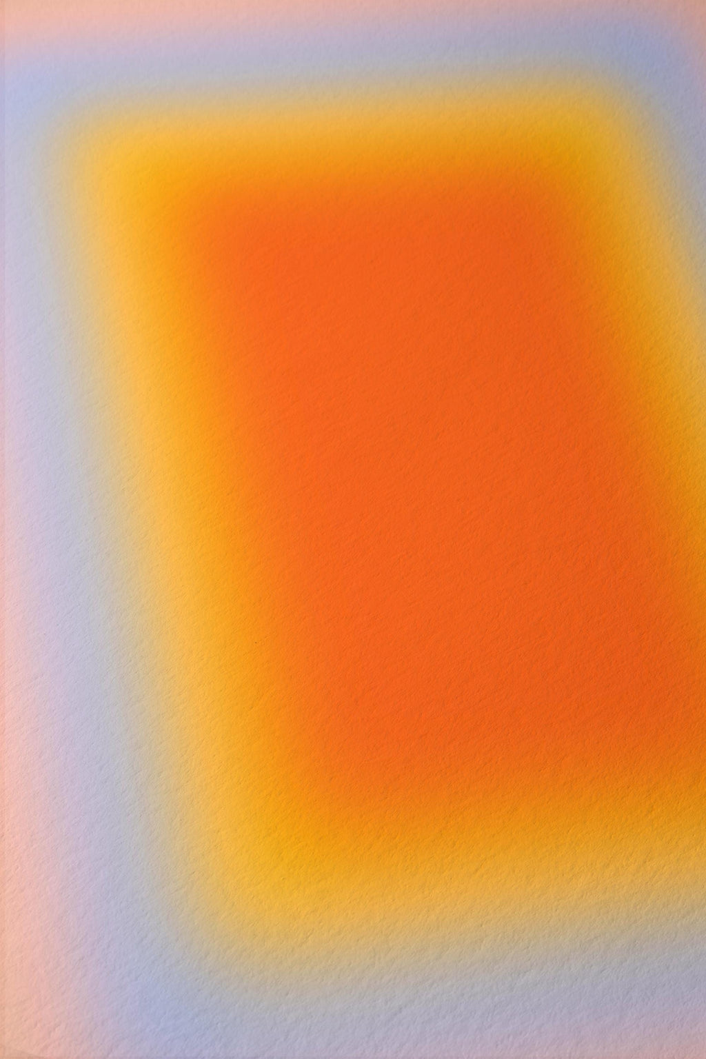 Sunset Wall Art Print, Orange Yellow Gradient, Soft Abstract Room Decor
