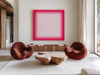 Pink Gradient Abstract Art Print, Magenta Glow, Modern Minimal Wall Decor