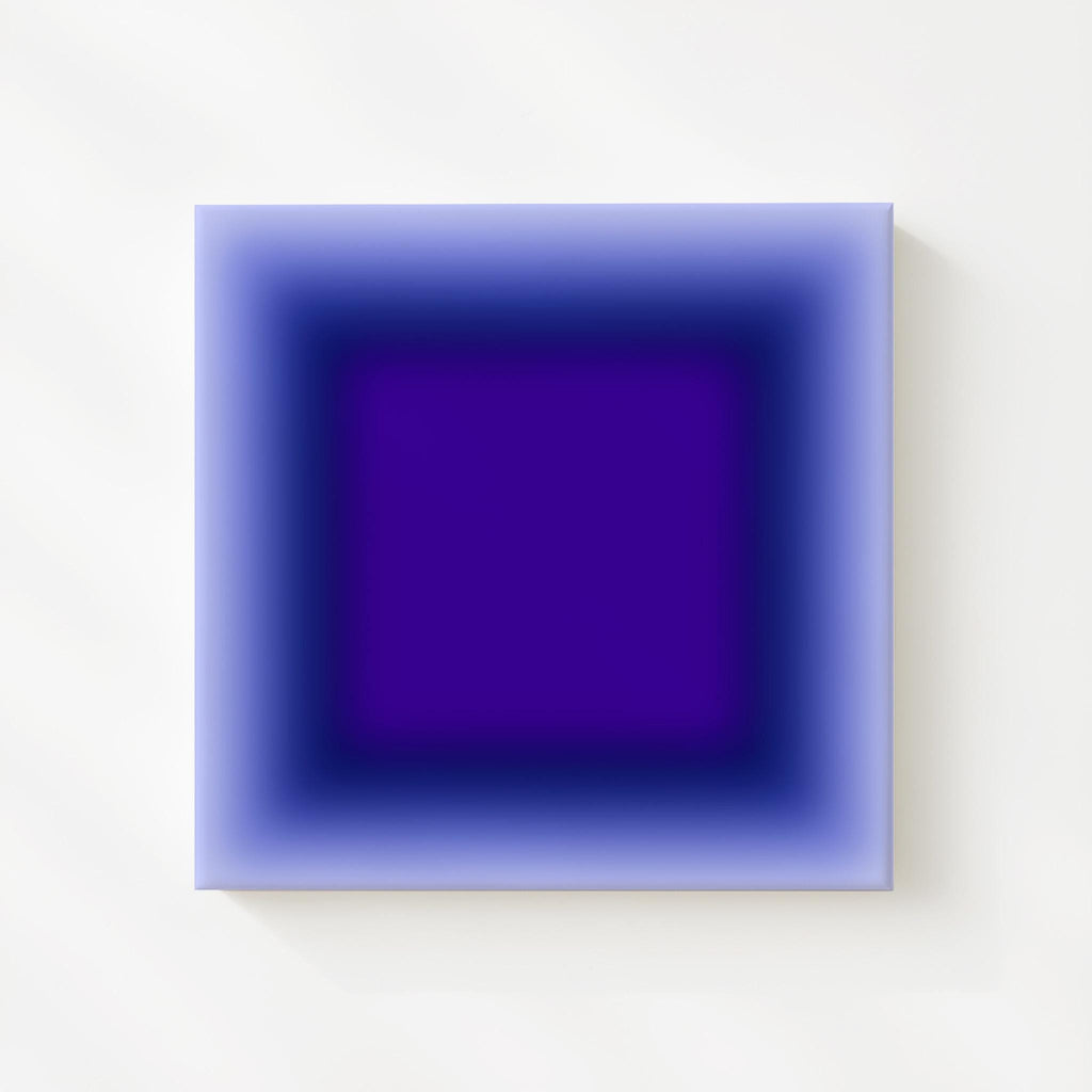 Blue Abstract Gradient Wall Art Printable, Purple Blue Modern Poster, Minimal Contemporary Decor
