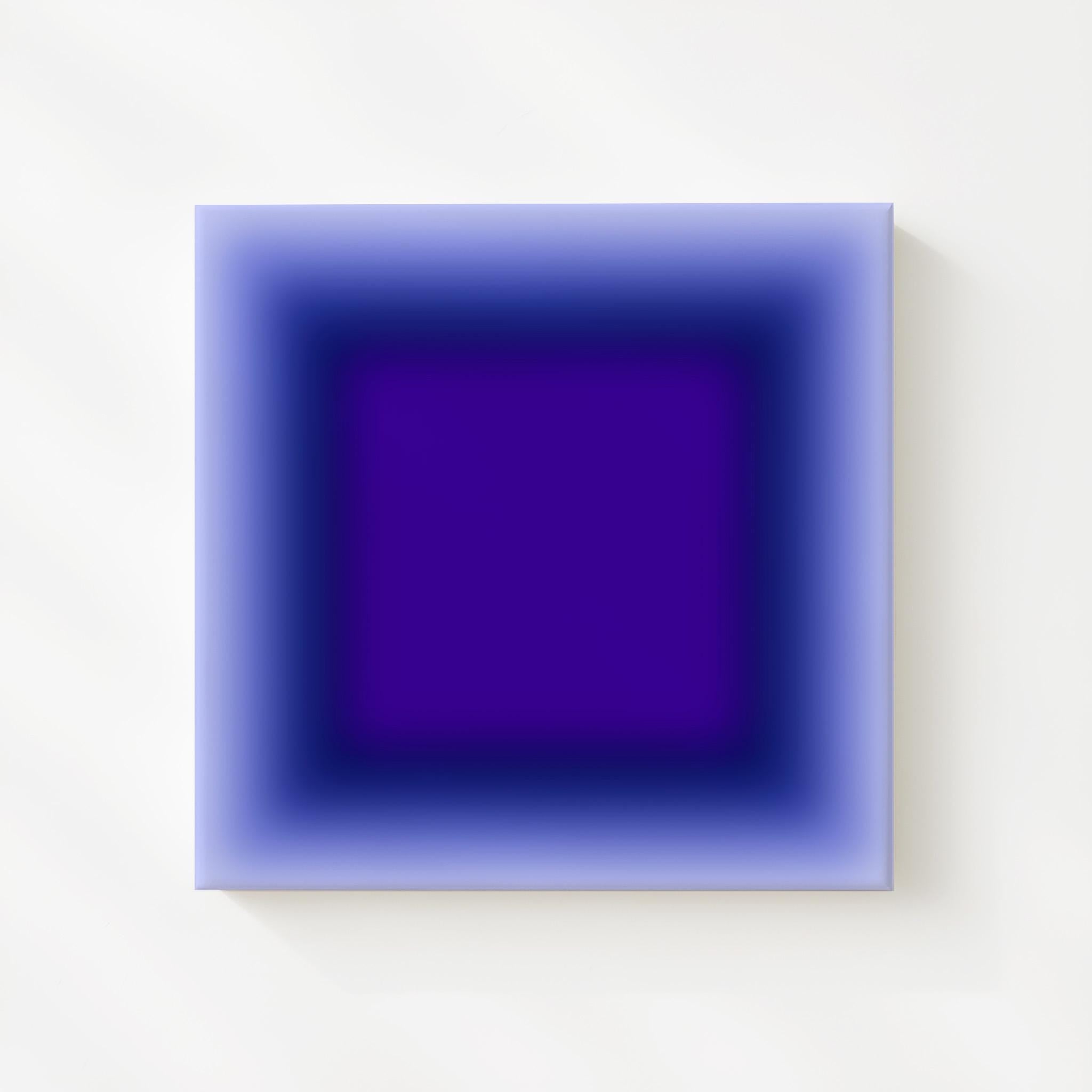Blue Abstract Gradient Wall Art Printable, Purple Blue Modern Poster, Minimal Contemporary Decor