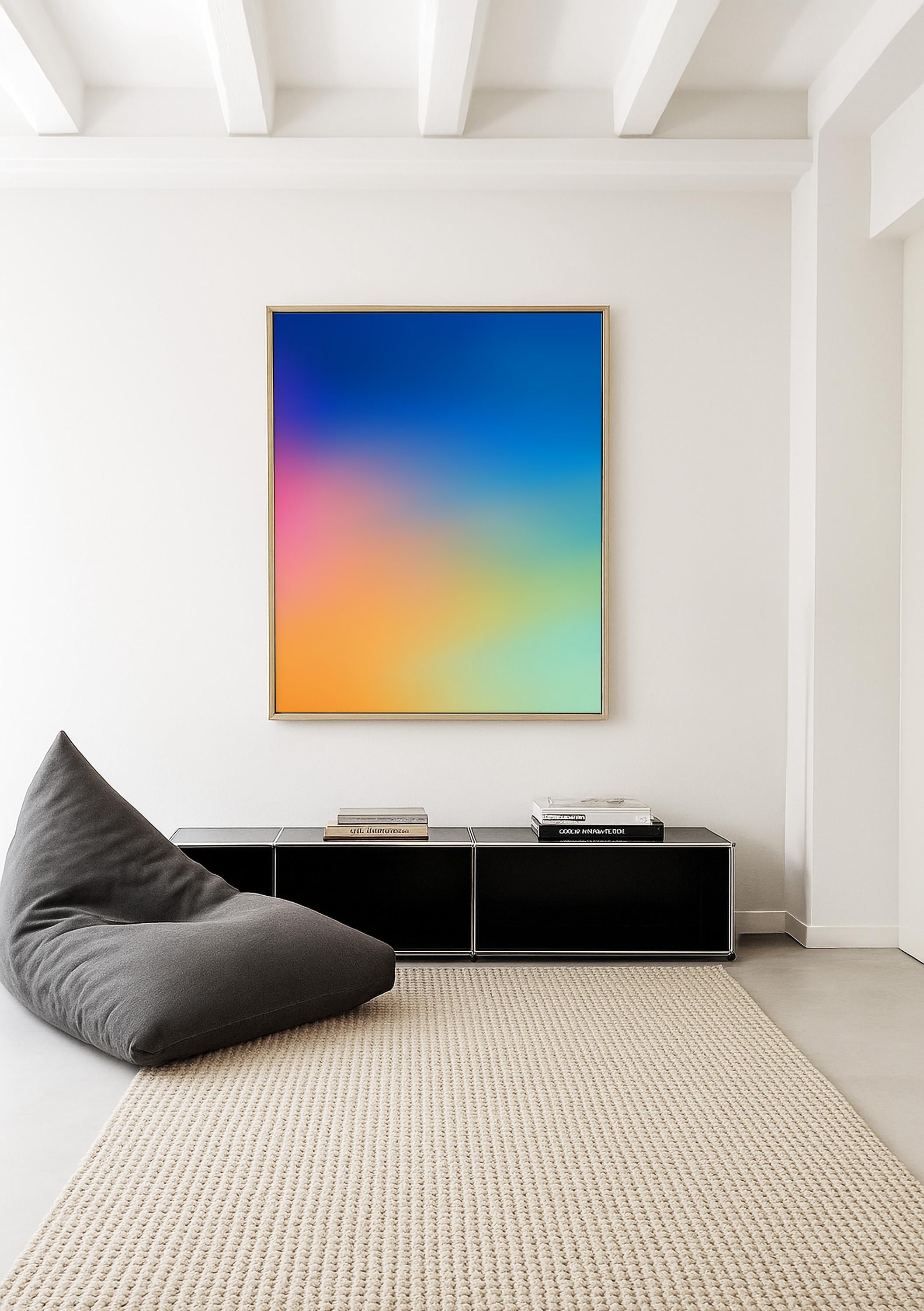 Color Gradient Wall Art Printable, Minimalist Modern Poster Set, Soft Pastel Abstract Decor