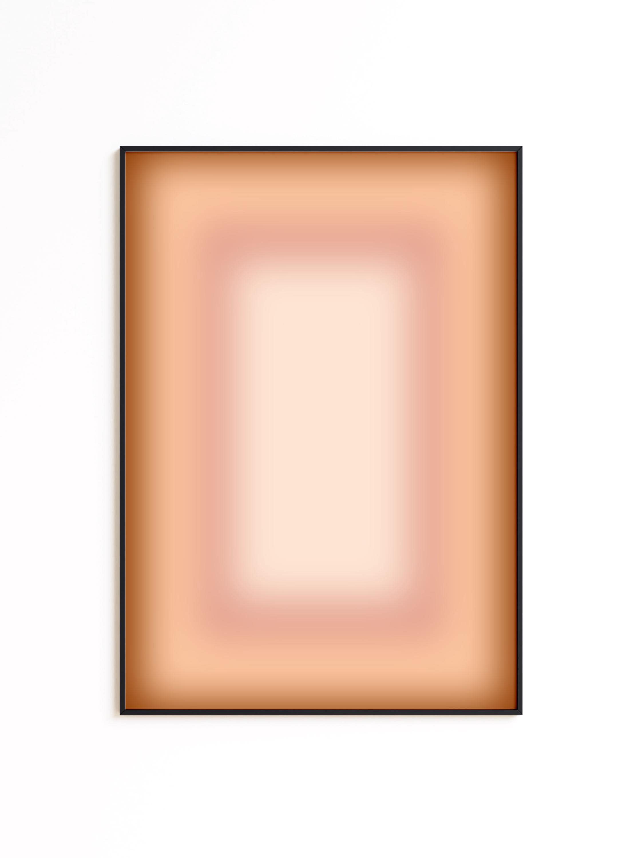 Beige Gradient Abstract Wall Art, Minimalist Ombre Wall Art