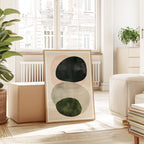 Neutral Abstract Shapes Print, Beige Organic Wall Art, Minimal Earth Tone Decor