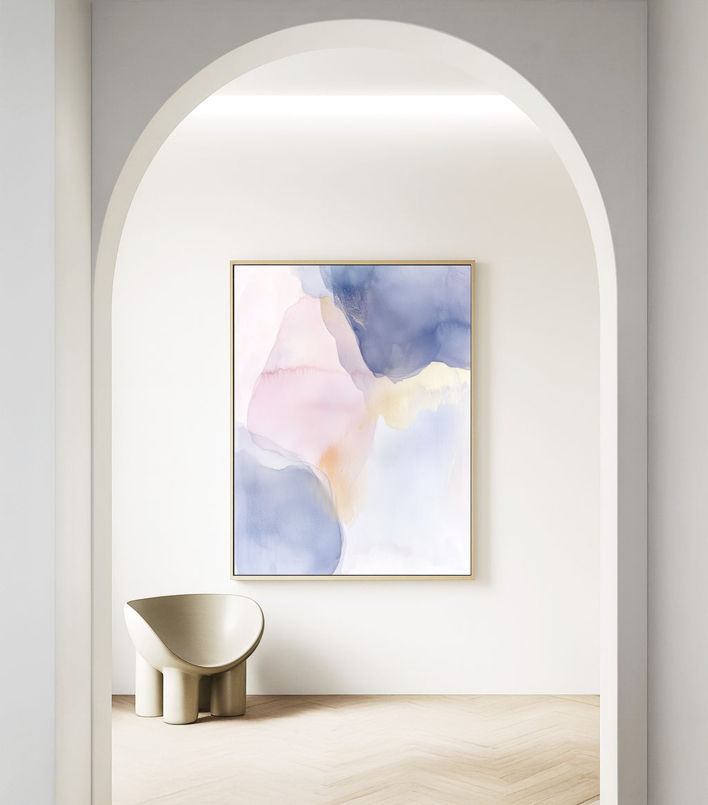 Lavender Veil – Framed Canvas Art - And A Little More