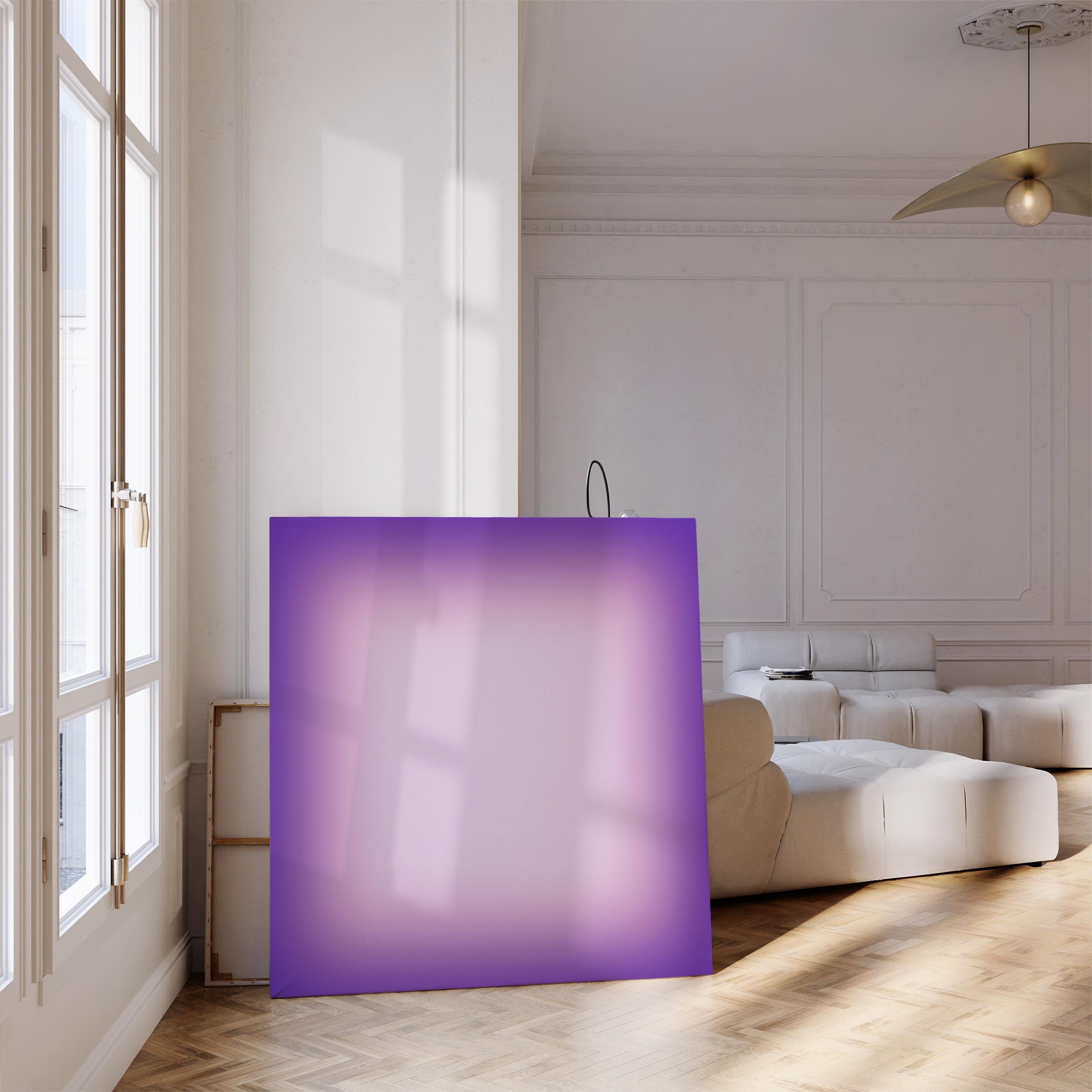 Purple Gradient Poster, Lavender Ombre Wall Art, Minimalist Zen Canvas Print