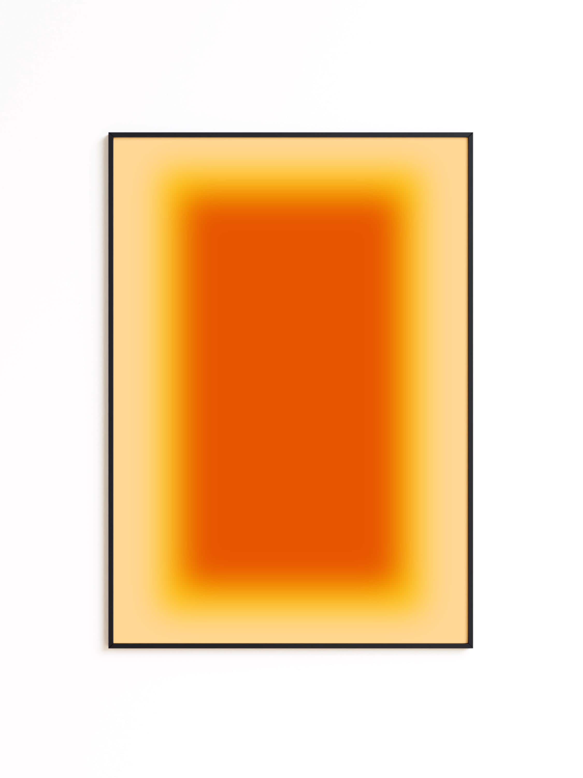 Abstract painting print, Orange Wall Art, digital download, Printable Art, Minimal Art